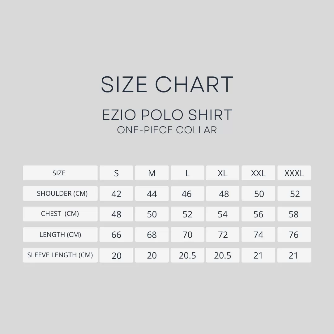 Ezio Polo Shirt - Black One-Piece Collar