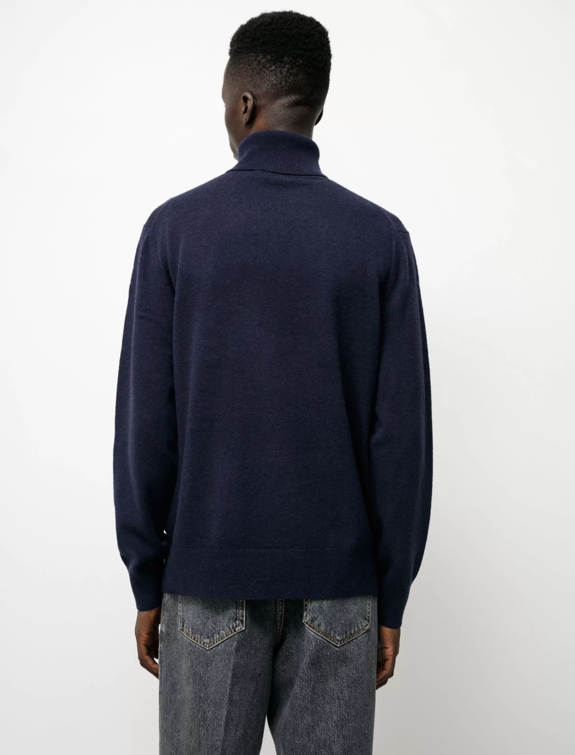 Face Rollneck Sweater Navy