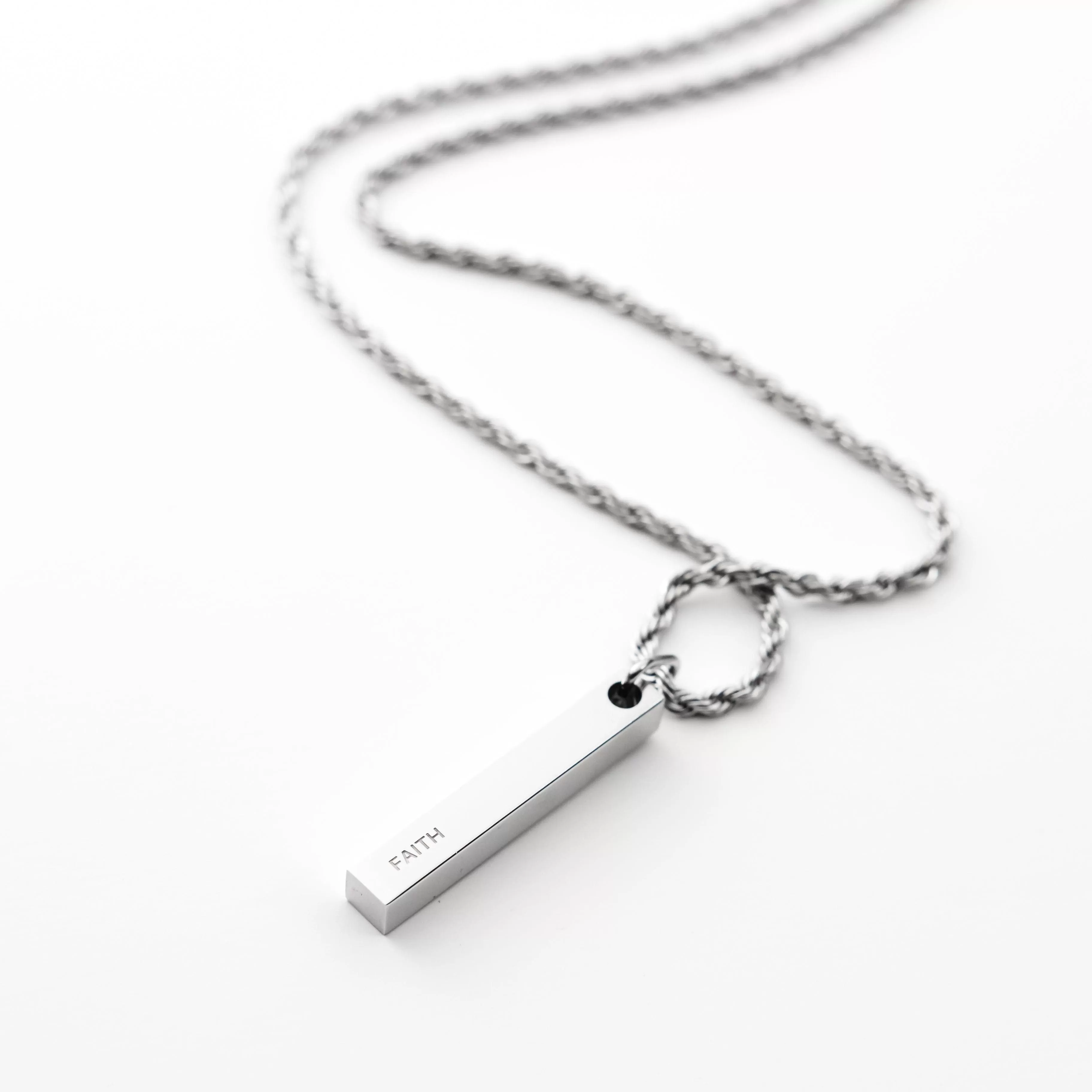 Faith Bar Necklace | Men