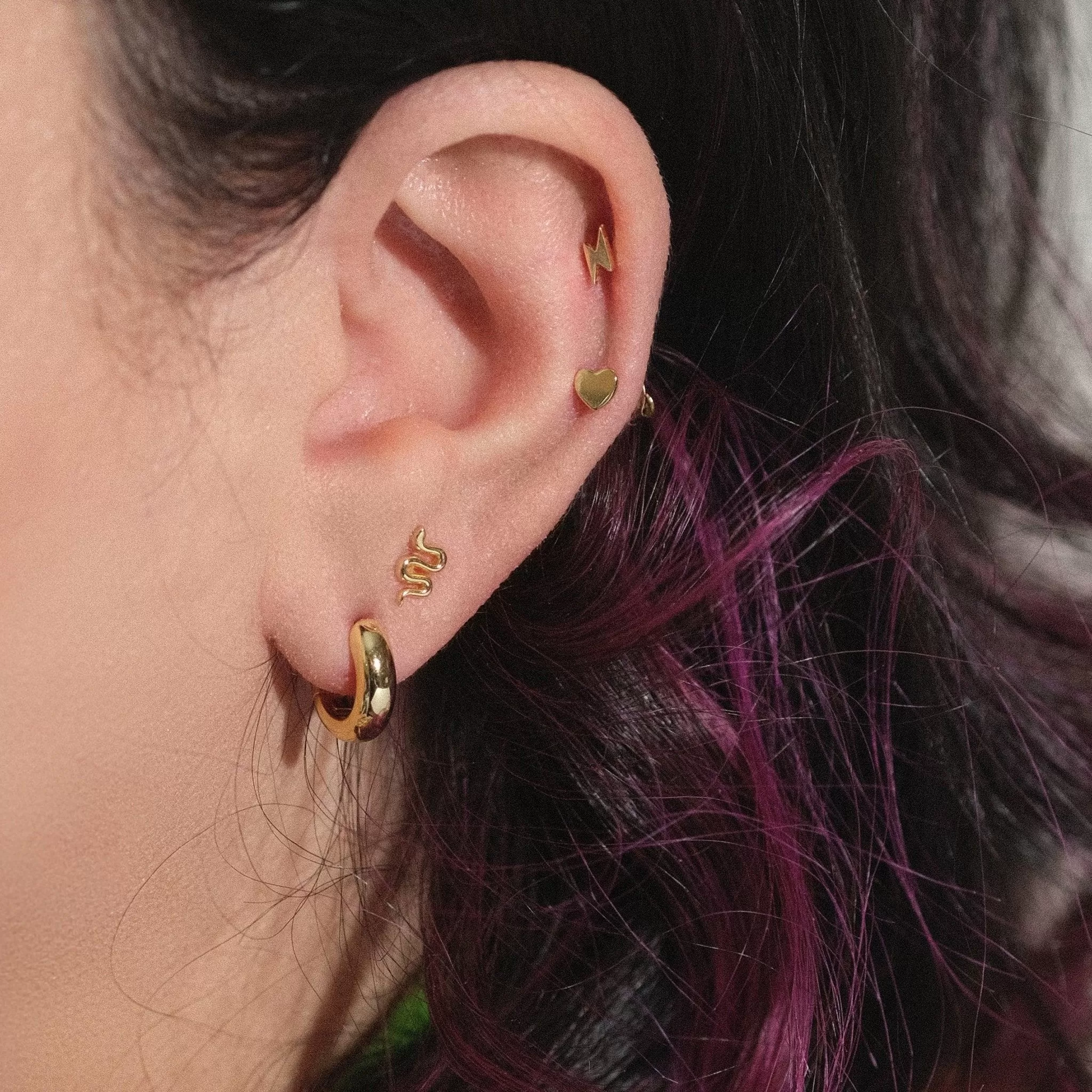 Fine Essentials - Snake Stud Earrings