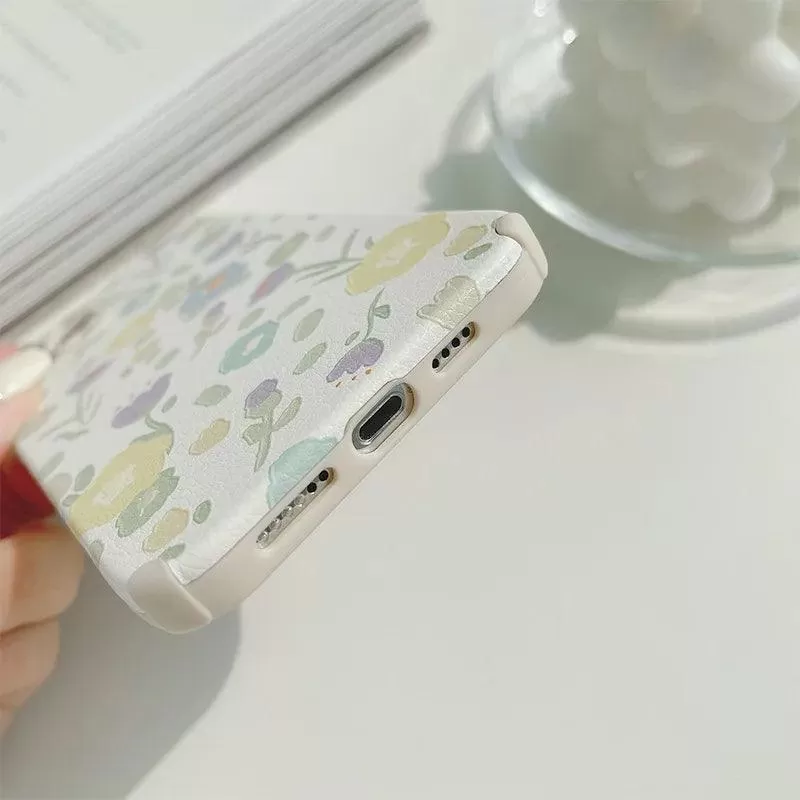 Flowers Oil Painting Cute Phone Cases for iPhone 14, 13, 11, 12 Pro Max, Xr, Xs Max, 8 Plus