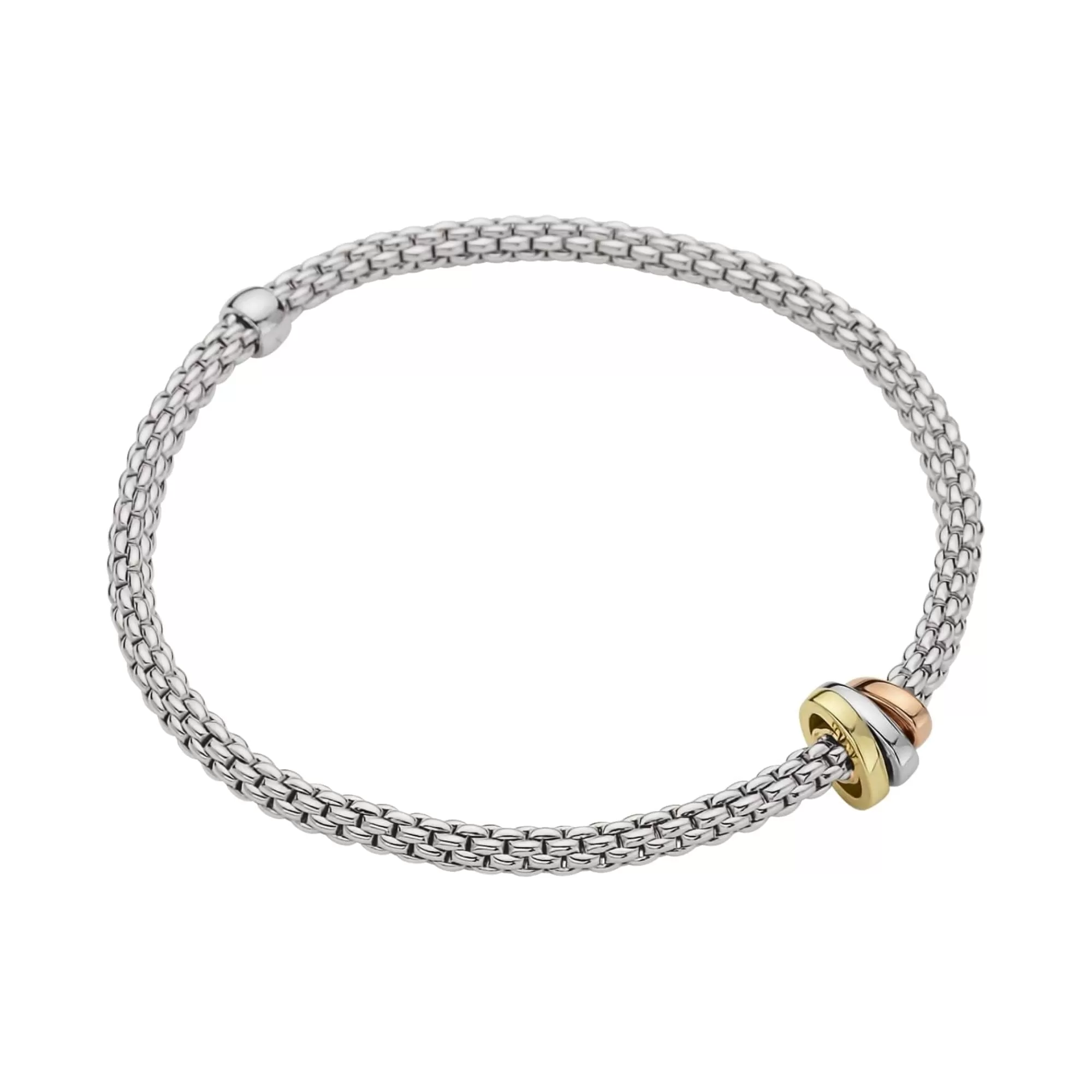 FOPE 18K WHITE GOLD PRIMA COLLECTION FLEX'IT BRACELET