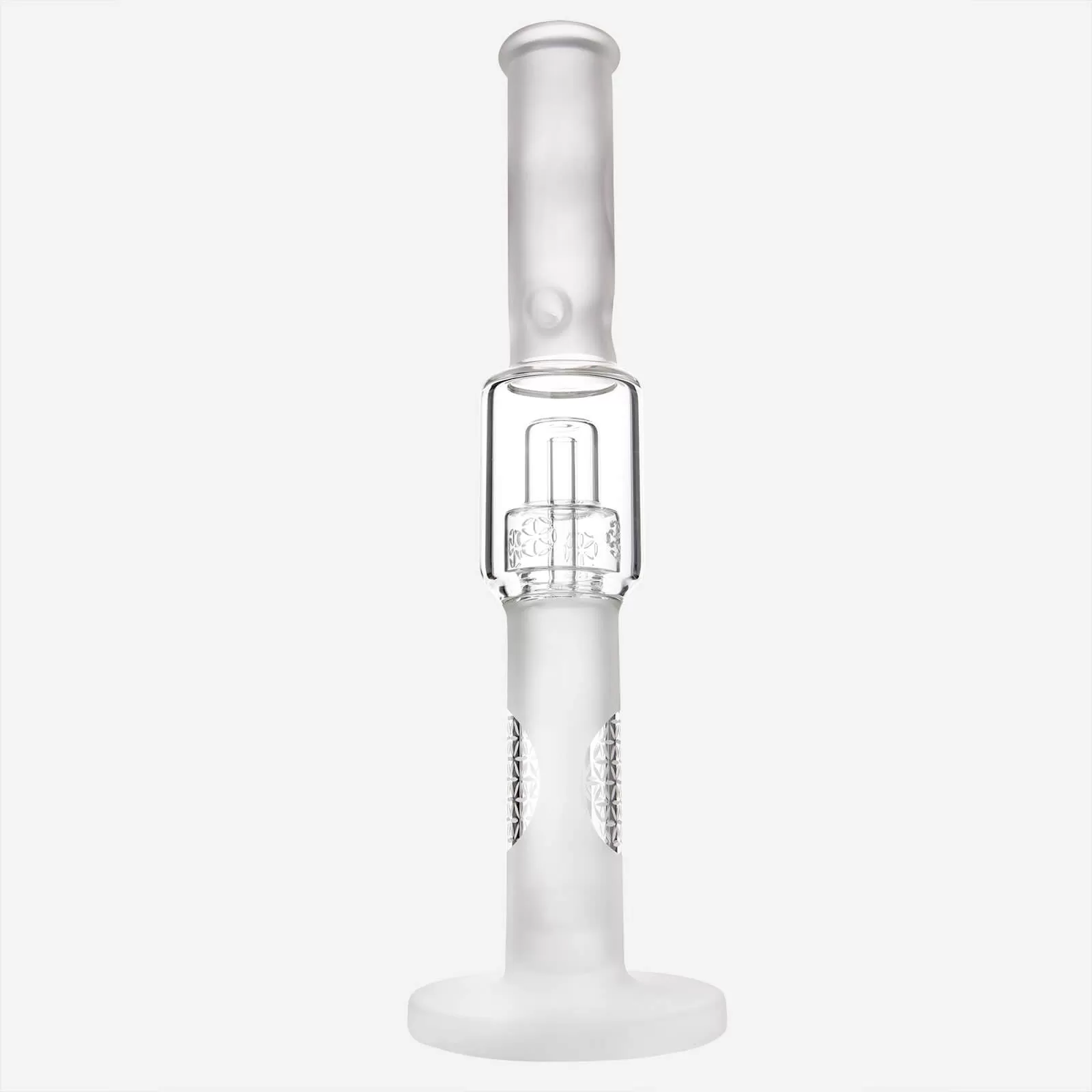 Frosted Glass Bong Seed Of Life Percolator