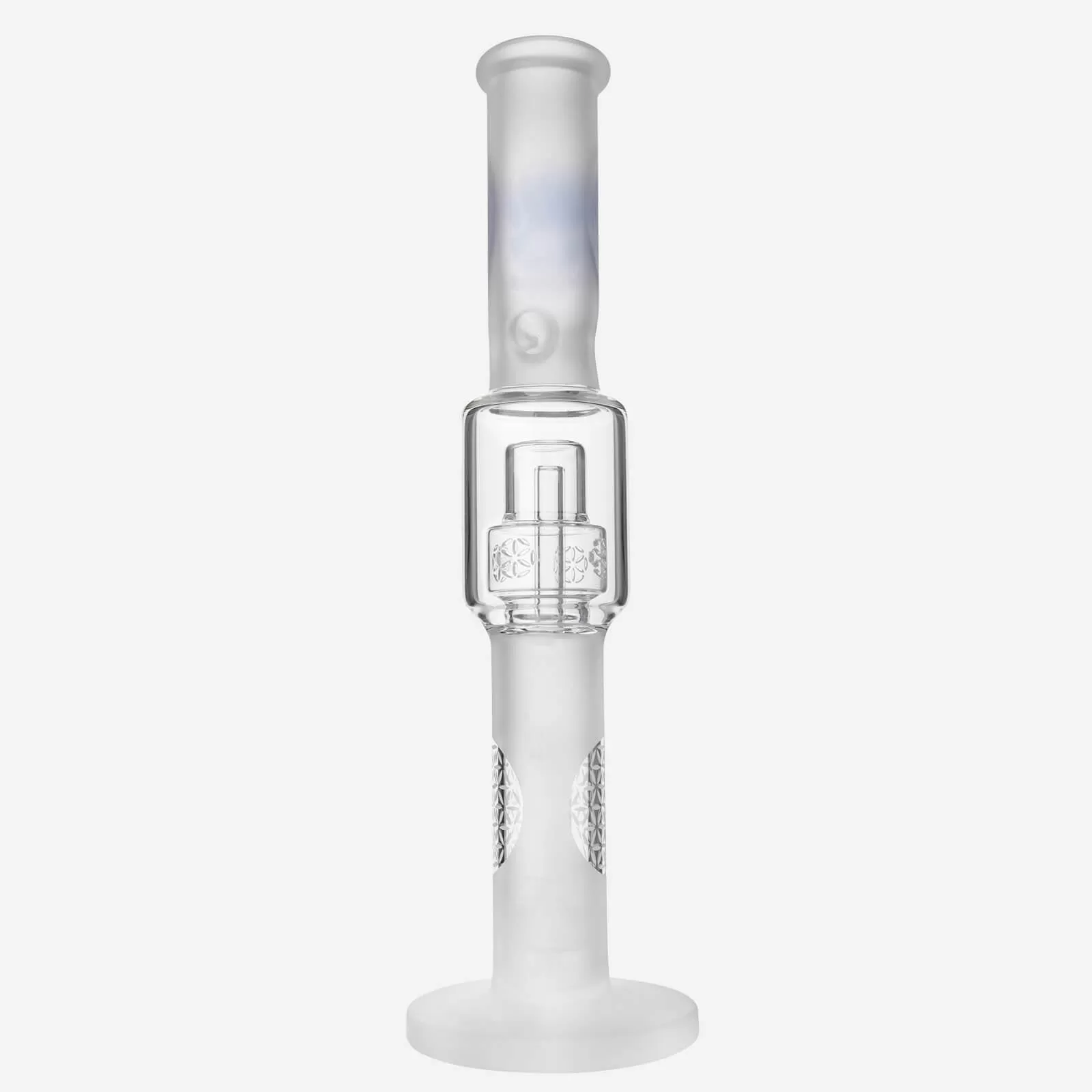 Frosted Glass Bong Seed Of Life Percolator