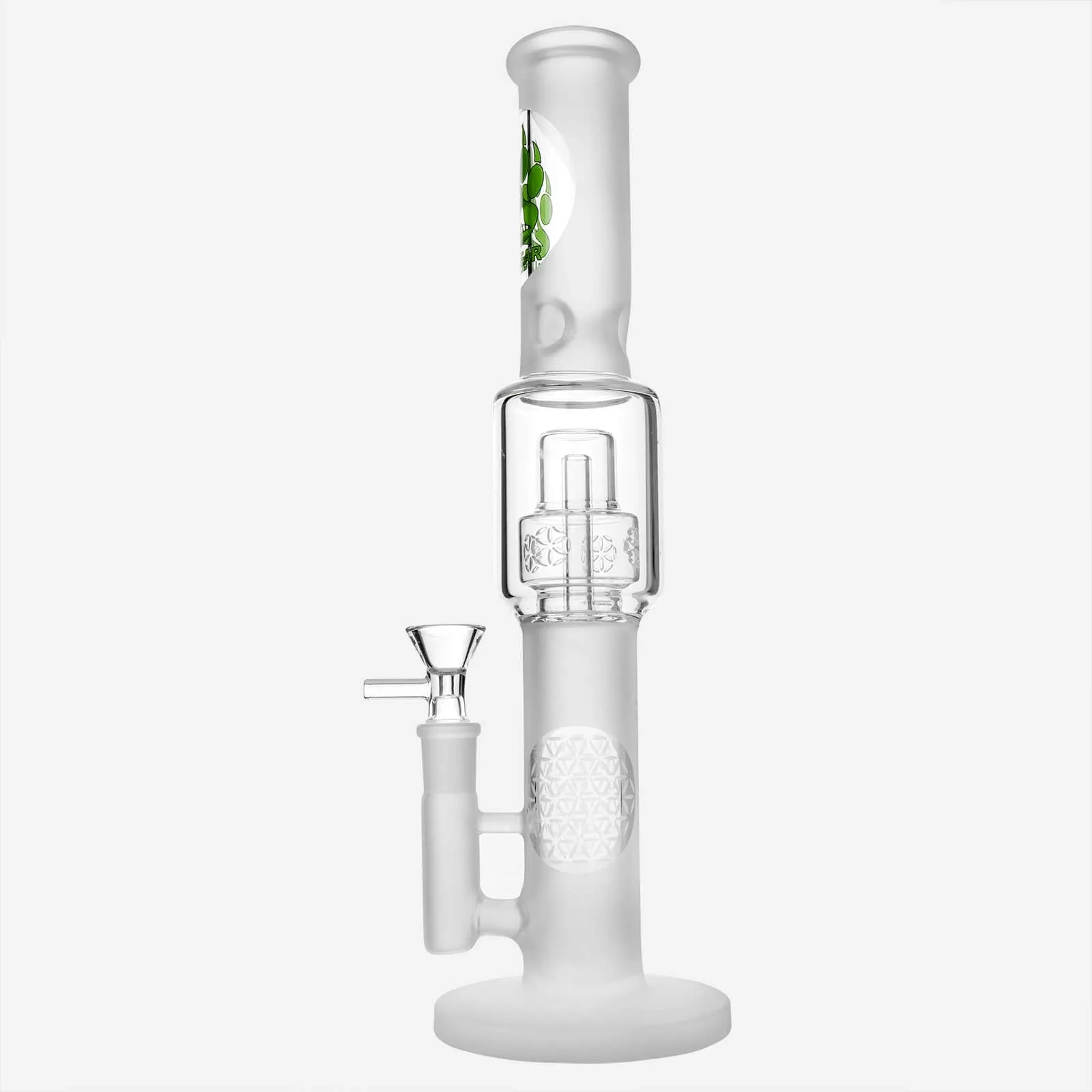 Frosted Glass Bong Seed Of Life Percolator