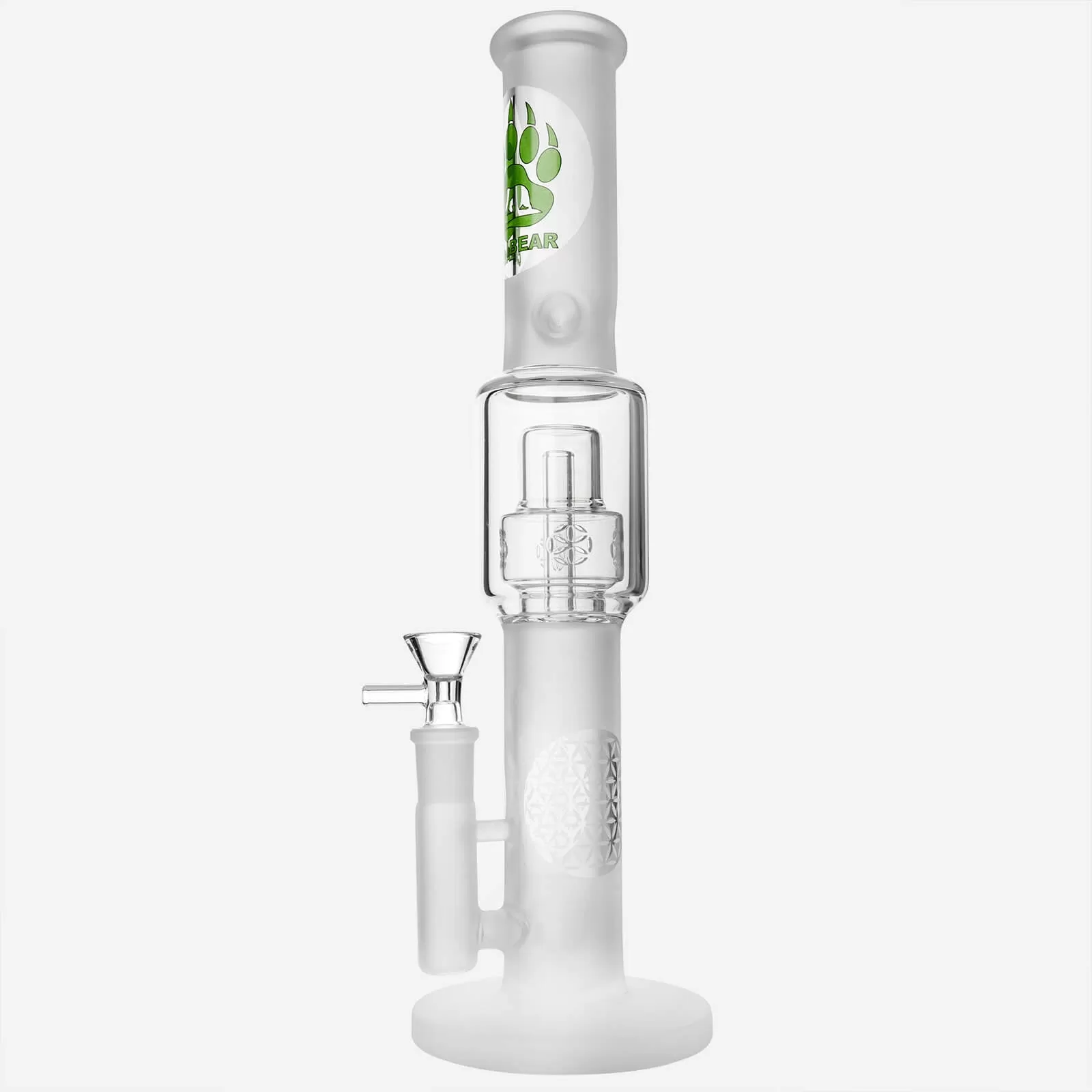 Frosted Glass Bong Seed Of Life Percolator