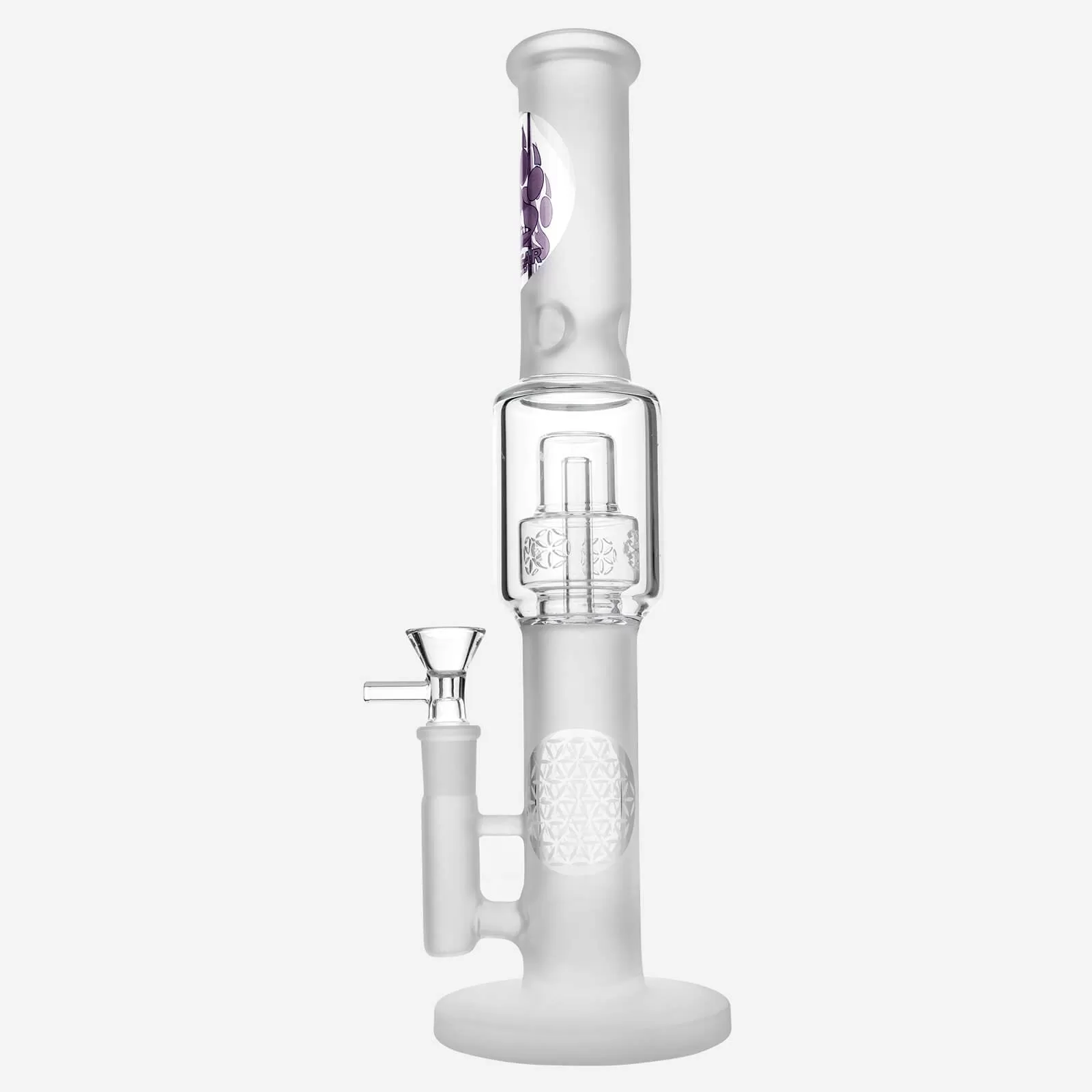 Frosted Glass Bong Seed Of Life Percolator