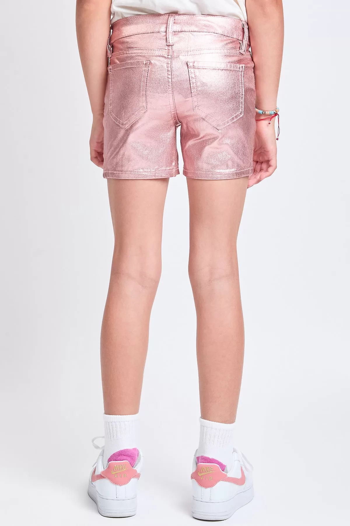 Girls Metallic Shorts