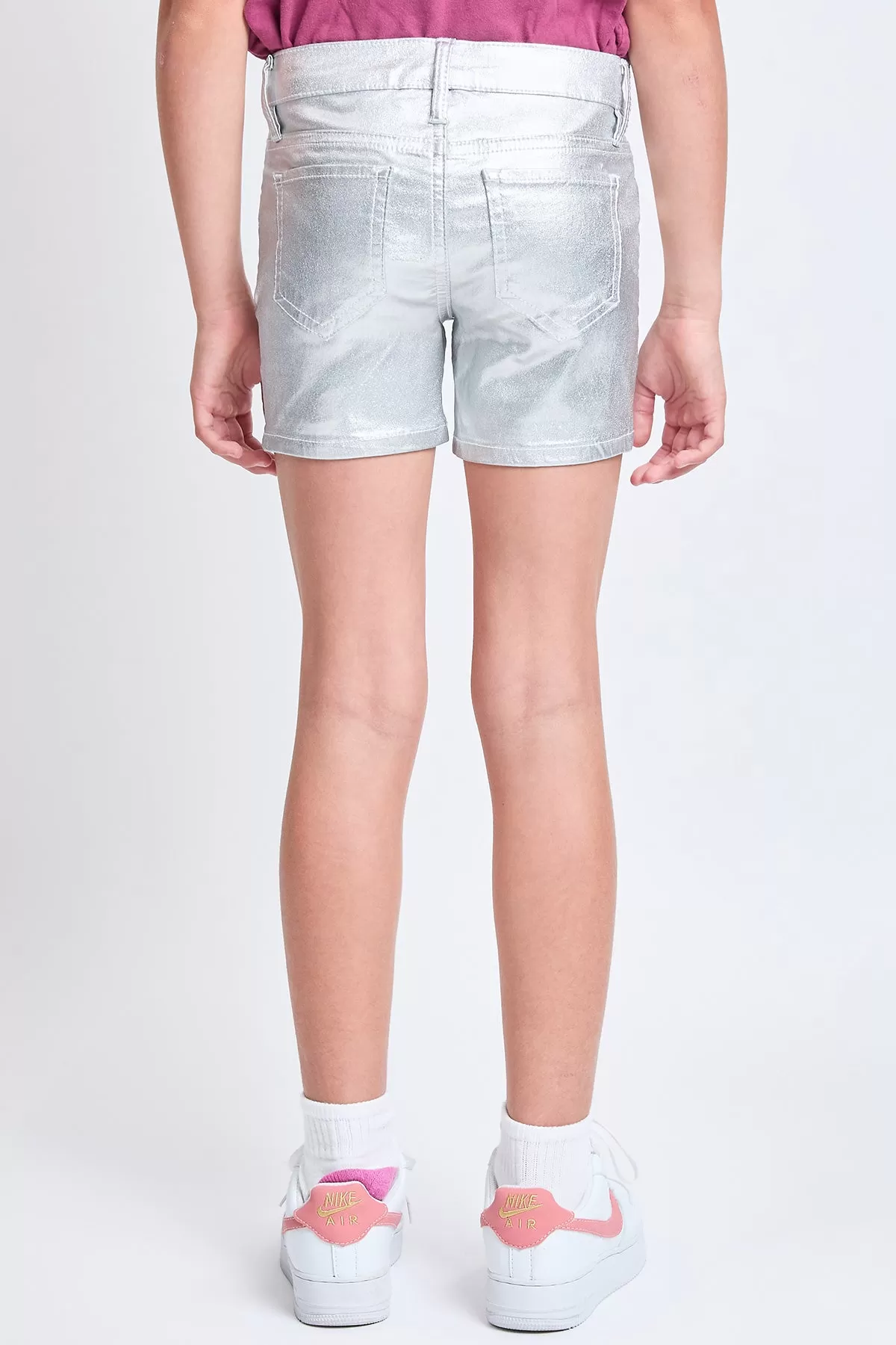 Girls Metallic Shorts