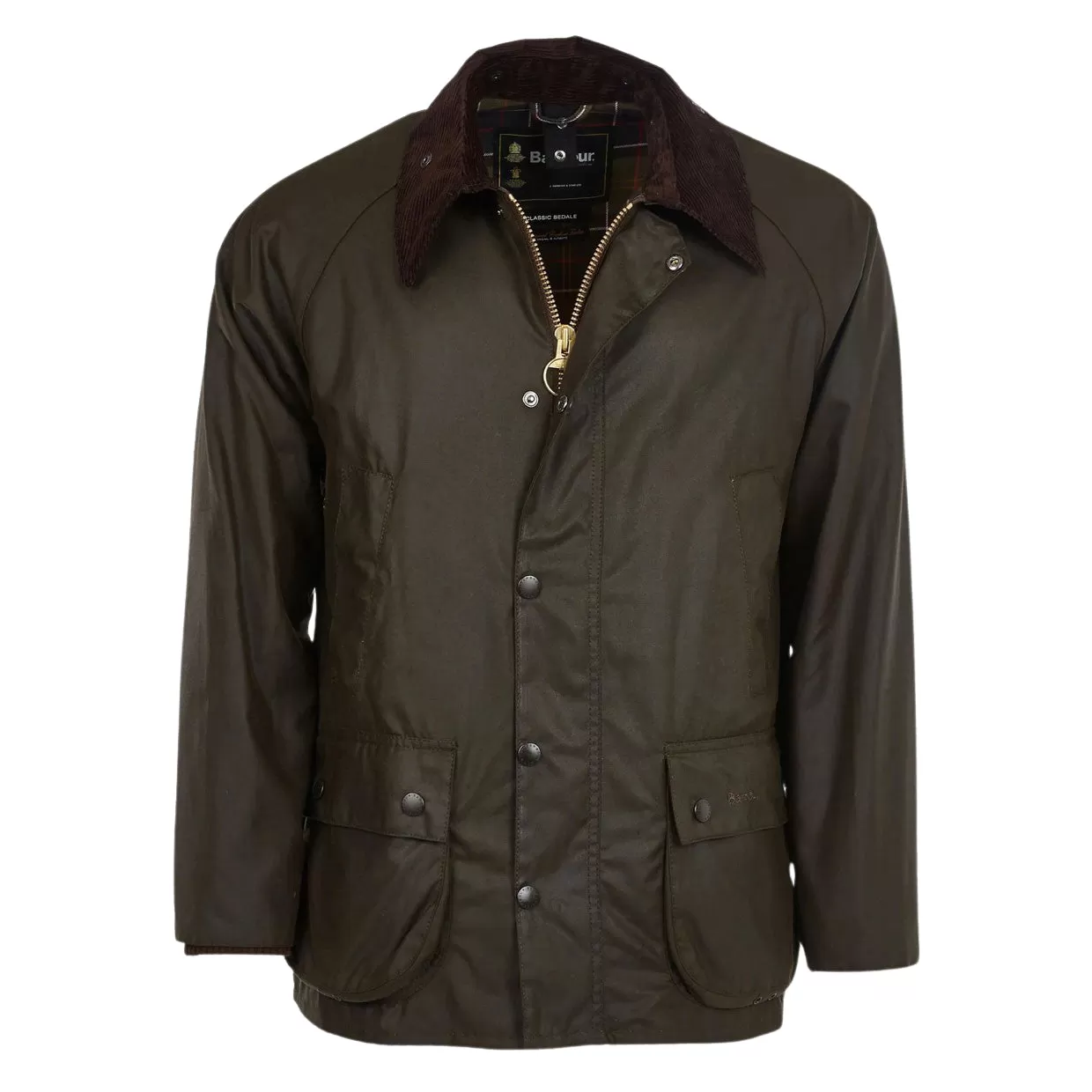 Giubbino Uomo Barbour Classic Bedale Wax Jacket Verde