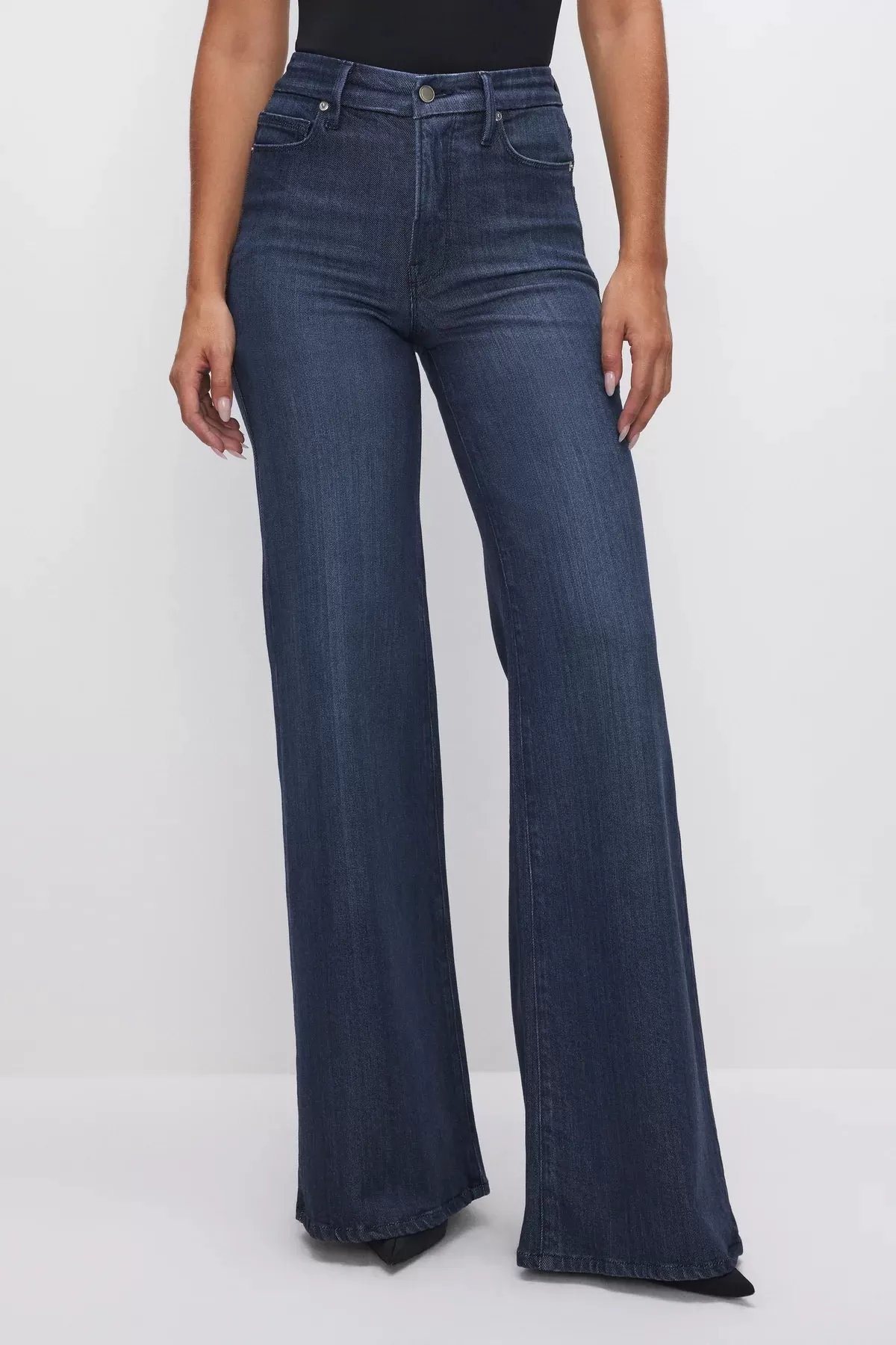 Good American ‘Good Waist Palazzo Jeans’