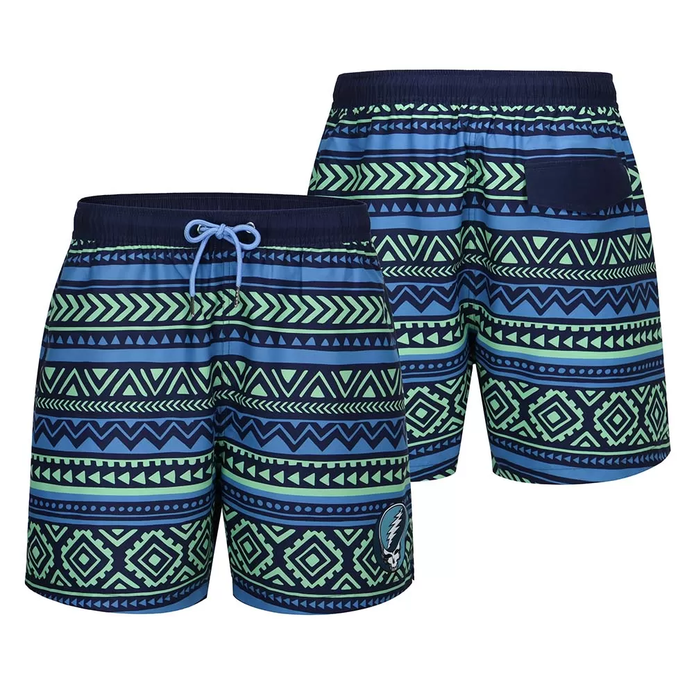 Grateful Dead | Swim Trunk | Stealie Aztec Blues