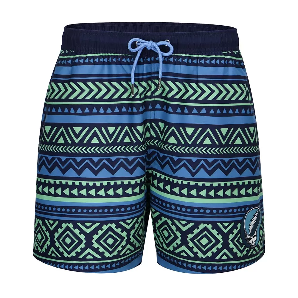 Grateful Dead | Swim Trunk | Stealie Aztec Blues