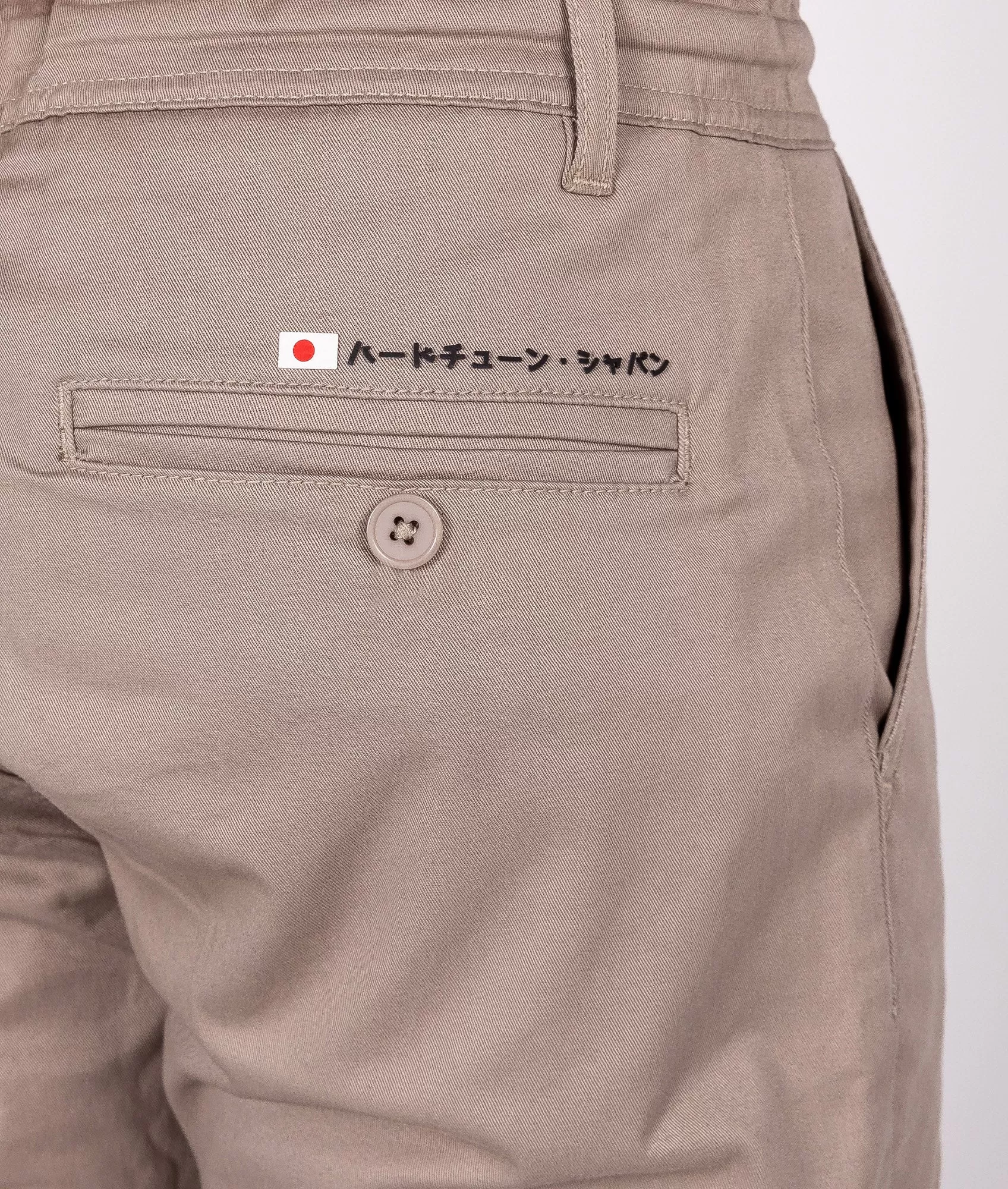 HardTuned Grid Cuffed Chinos - Tan