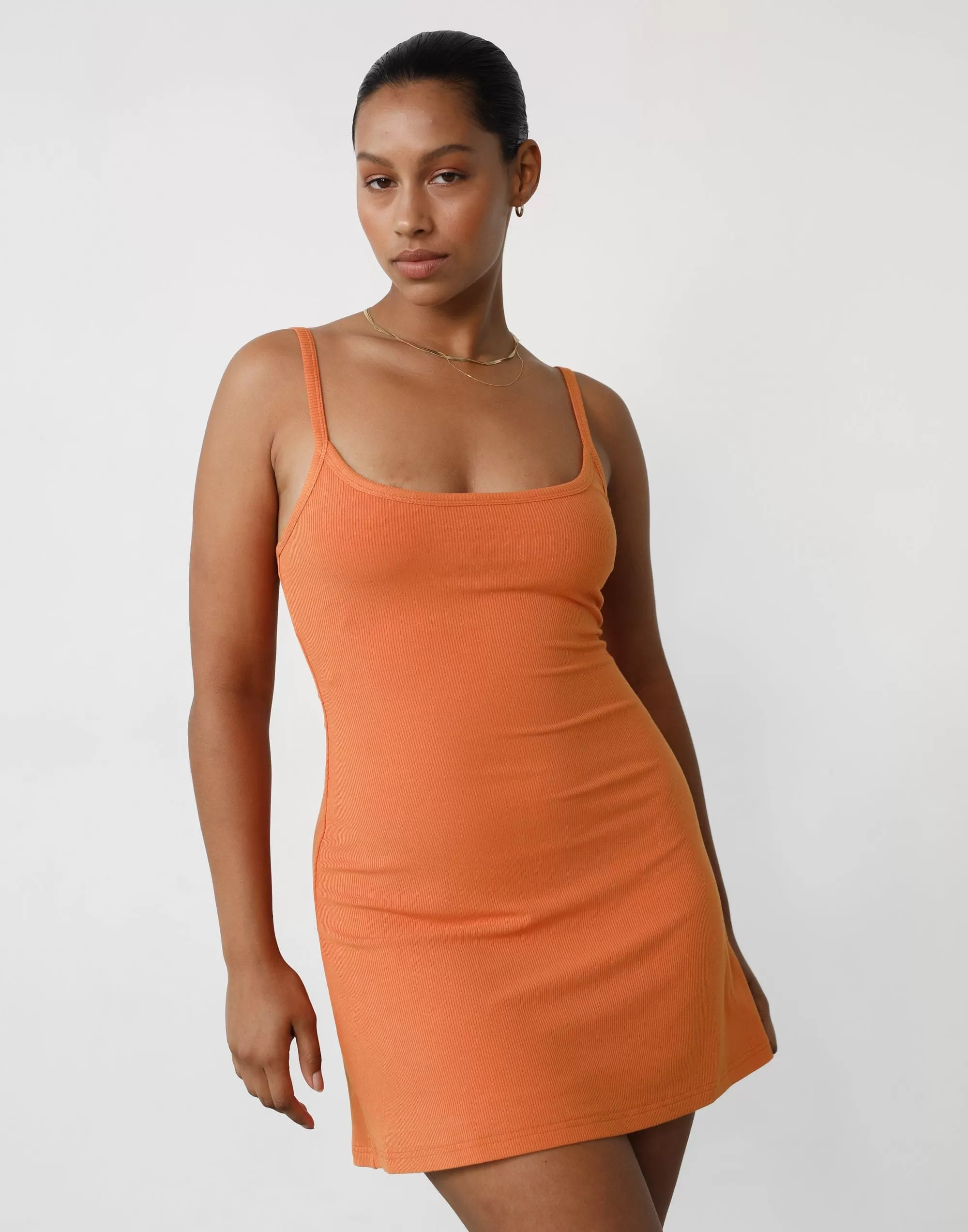 Helia Mini Dress (Papaya)