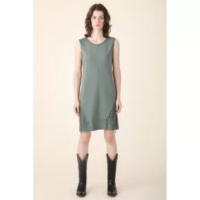 Heron Dress in Cool Green