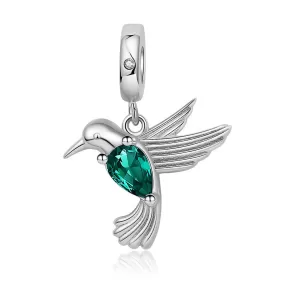 Hummingbird Charm 925 Sterling Silver