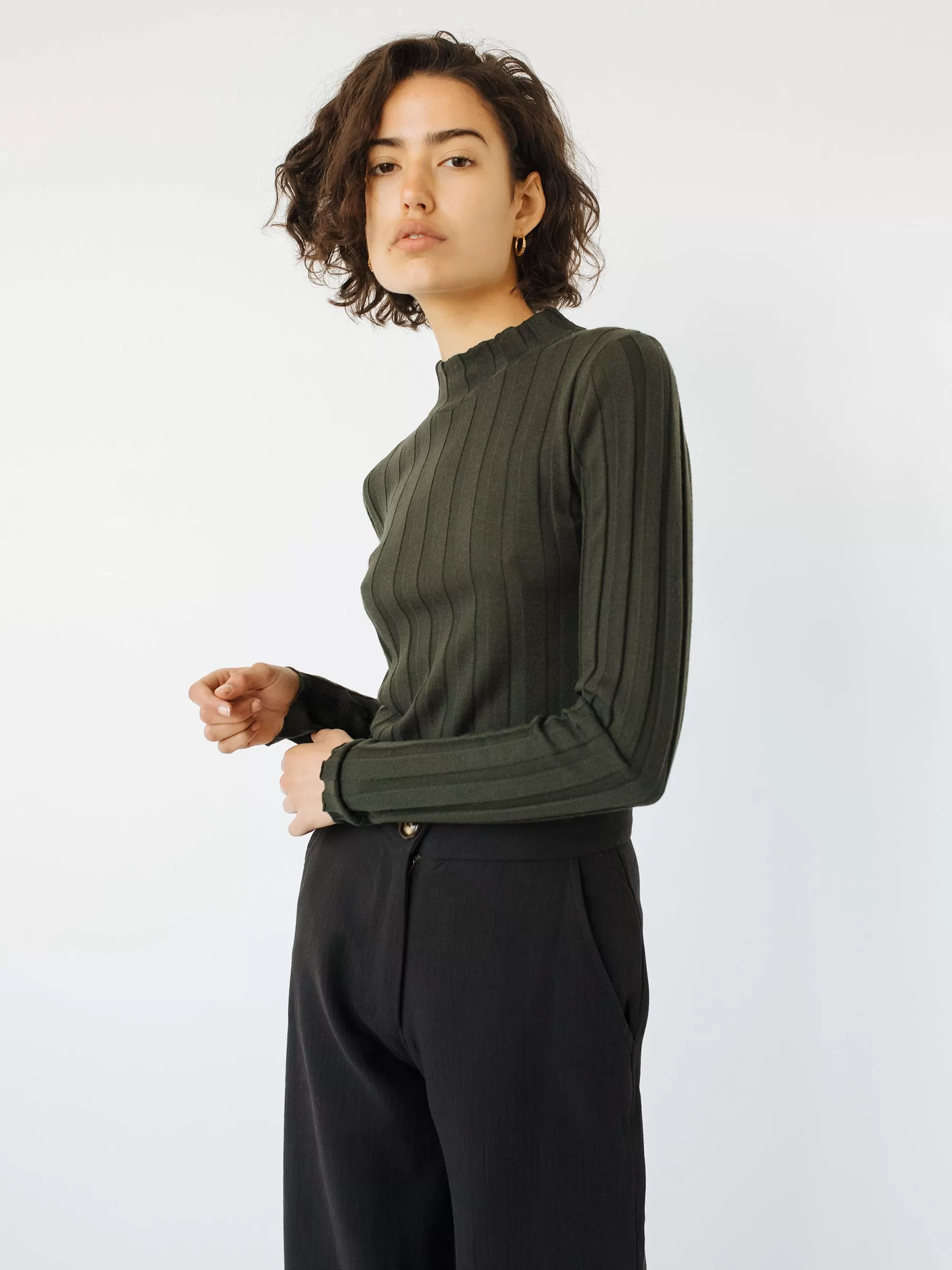 Iona Rib Long Sleeve Top