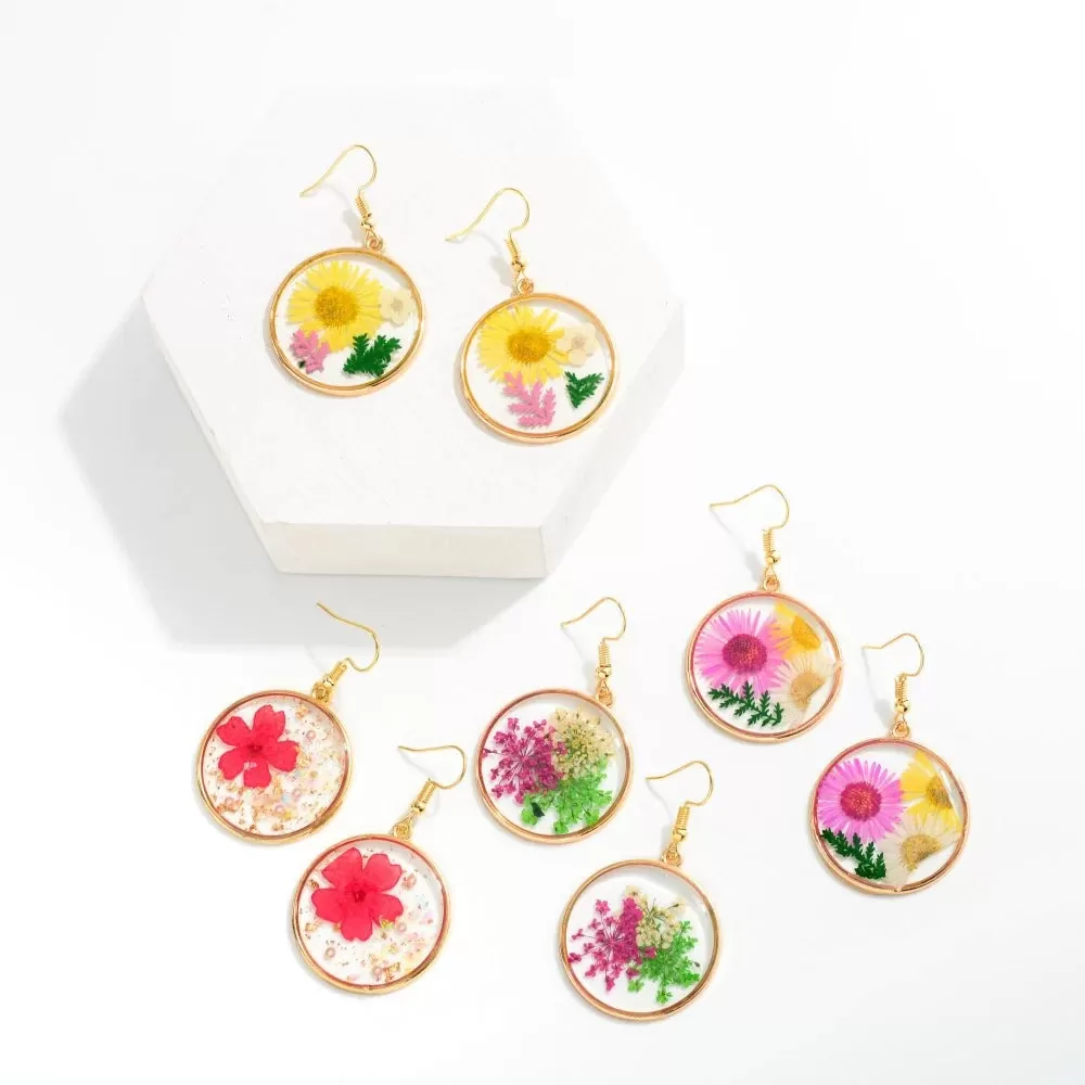 Jasmine Circle Earrings