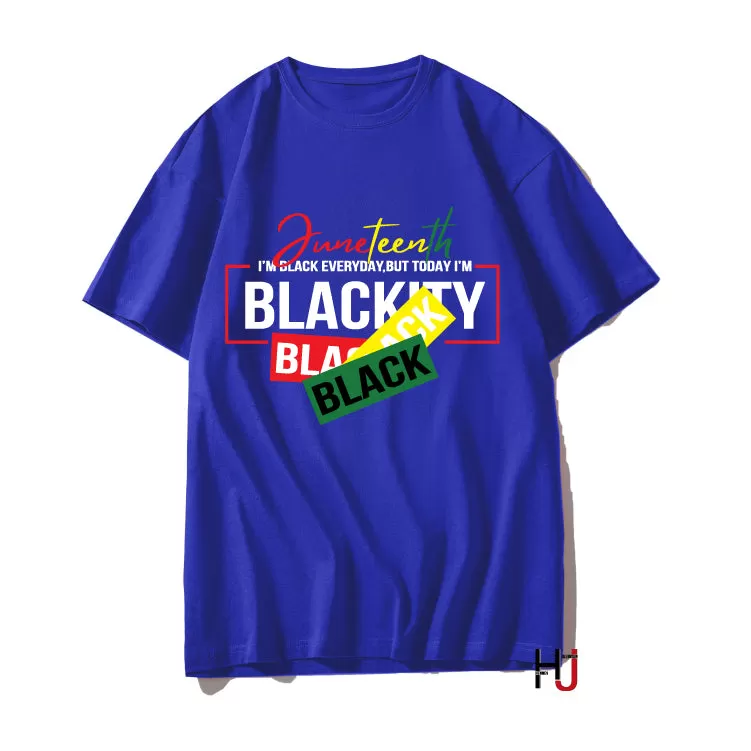 Juneteenth Black History New Streetwear Hipster T-shirt