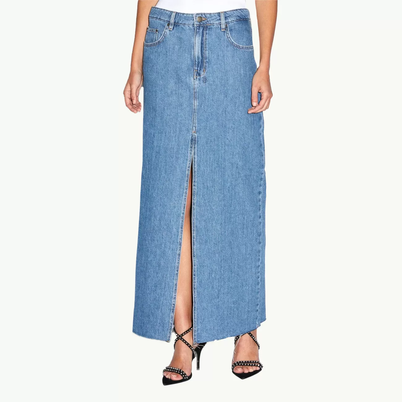 KARA MAXI SKIRT HERITAGE DENIM