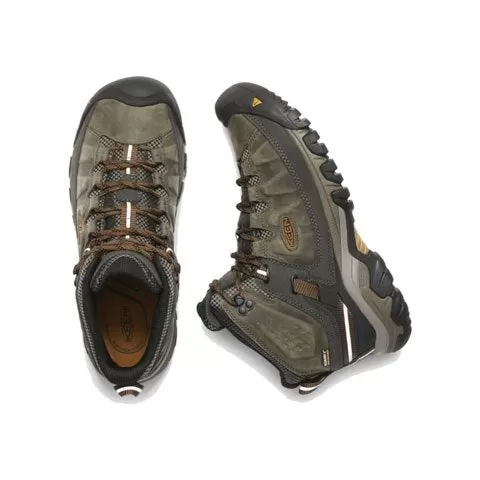 Keen Targhee III Mid Waterproof Hiking Boot (Men) - Black Olive/Golden Brown