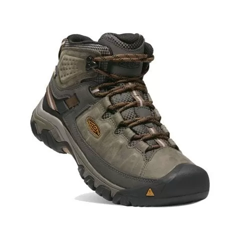 Keen Targhee III Mid Waterproof Hiking Boot (Men) - Black Olive/Golden Brown