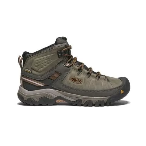 Keen Targhee III Mid Waterproof Hiking Boot (Men) - Black Olive/Golden Brown