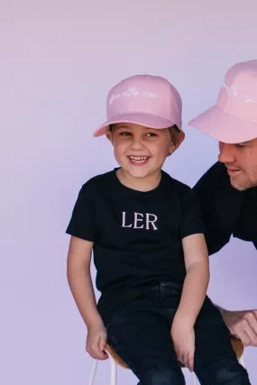 Kid's LER Tee - Black & Pink