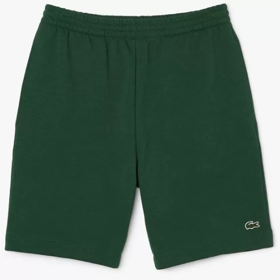 Lacoste Organic Brushed Cotton Fleece Shorts (Green) GH9627-51