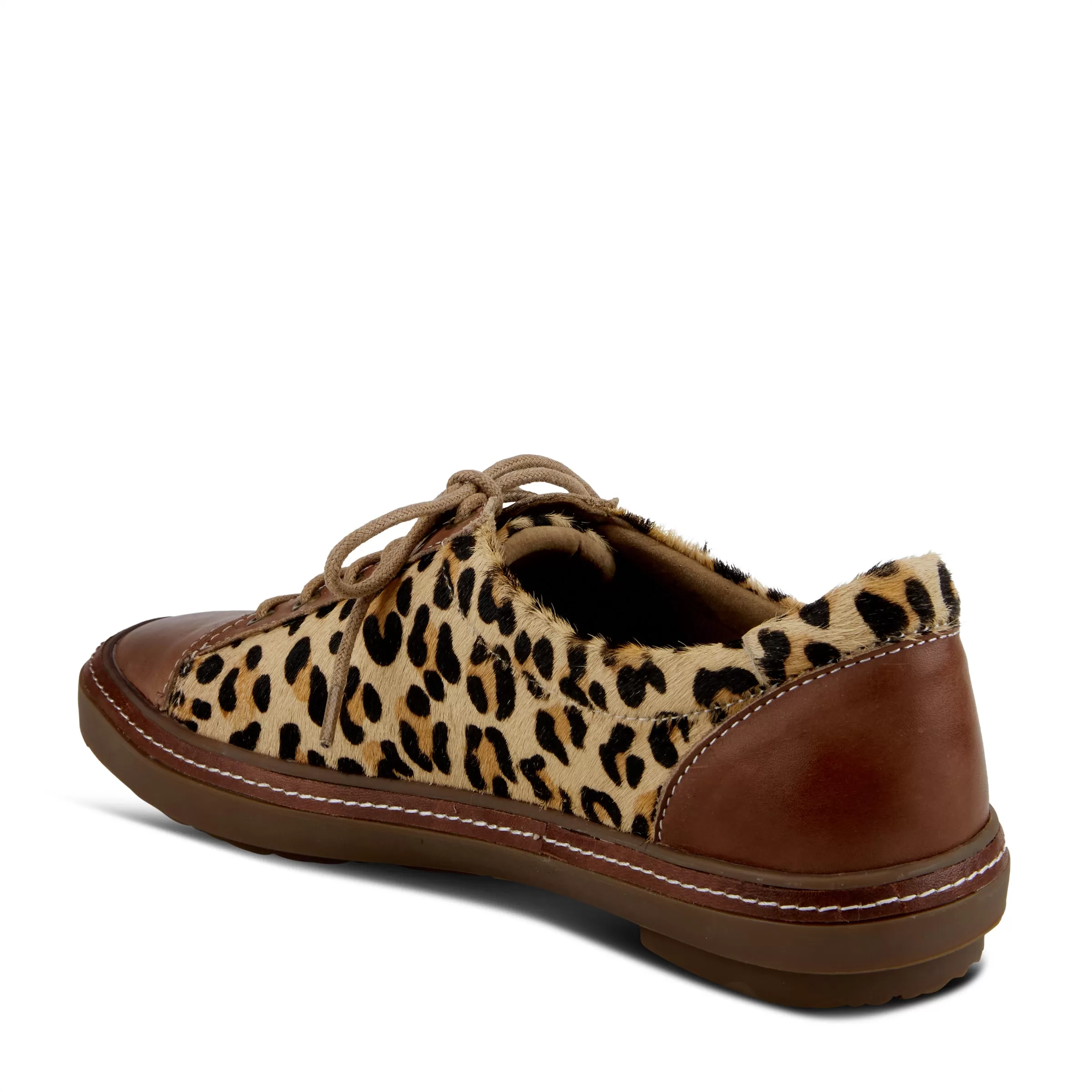 L'ARTISTE LIBBI-LEOPARD LACE-UP SHOE