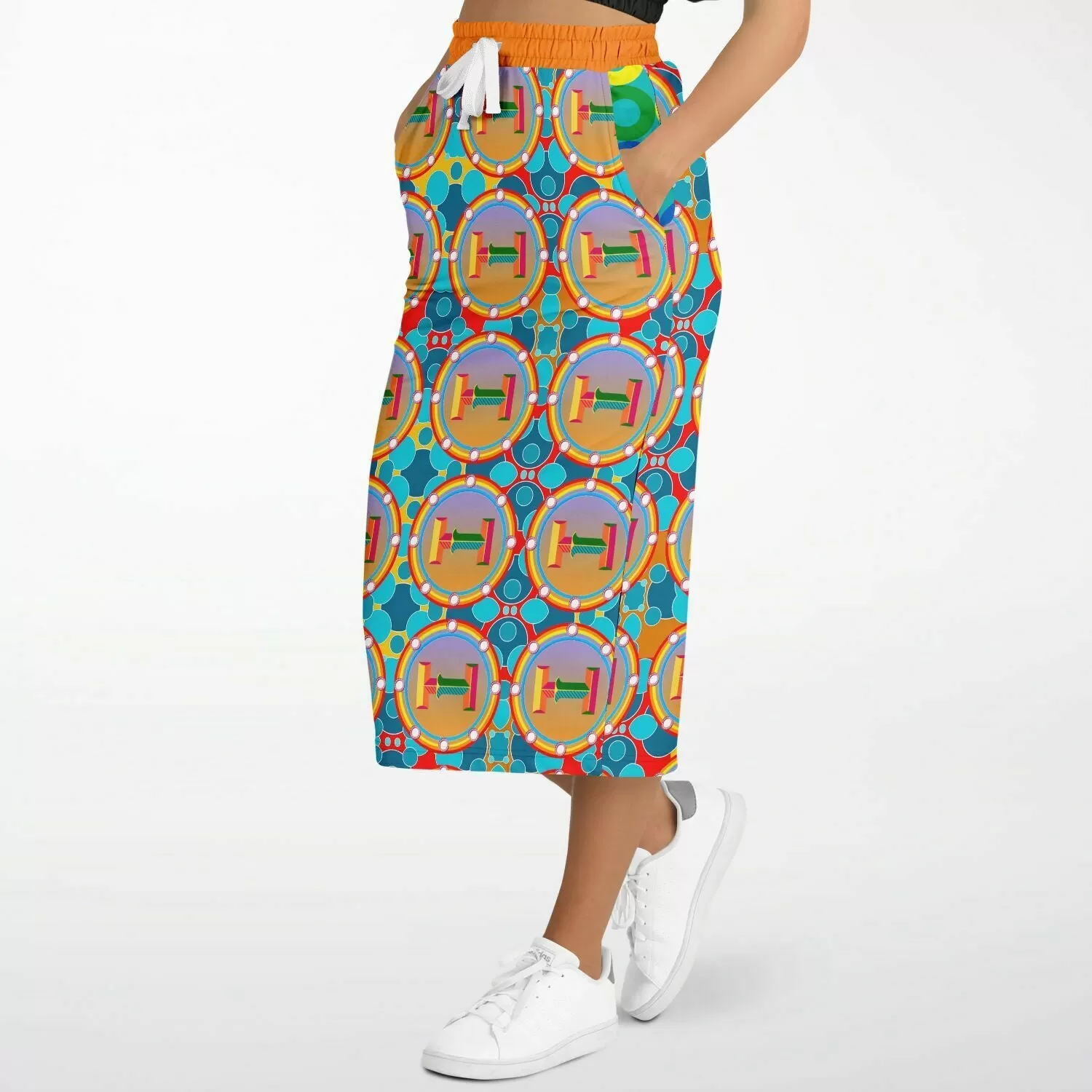 Life on Mars Eco-Poly Long Pocket Skirt