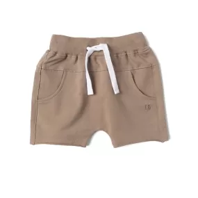 Little Bipsy Raw Edge Hem Harem Short - Taupe