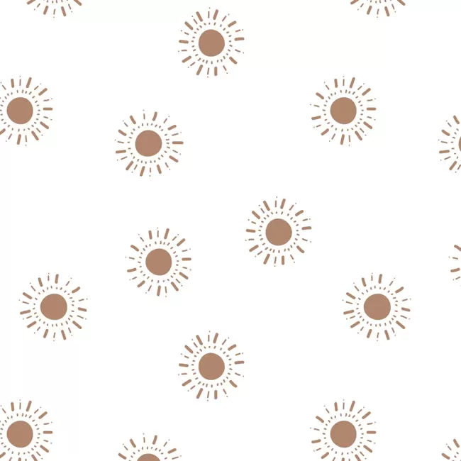 Lulujo Boho Crib Sheet - Suns