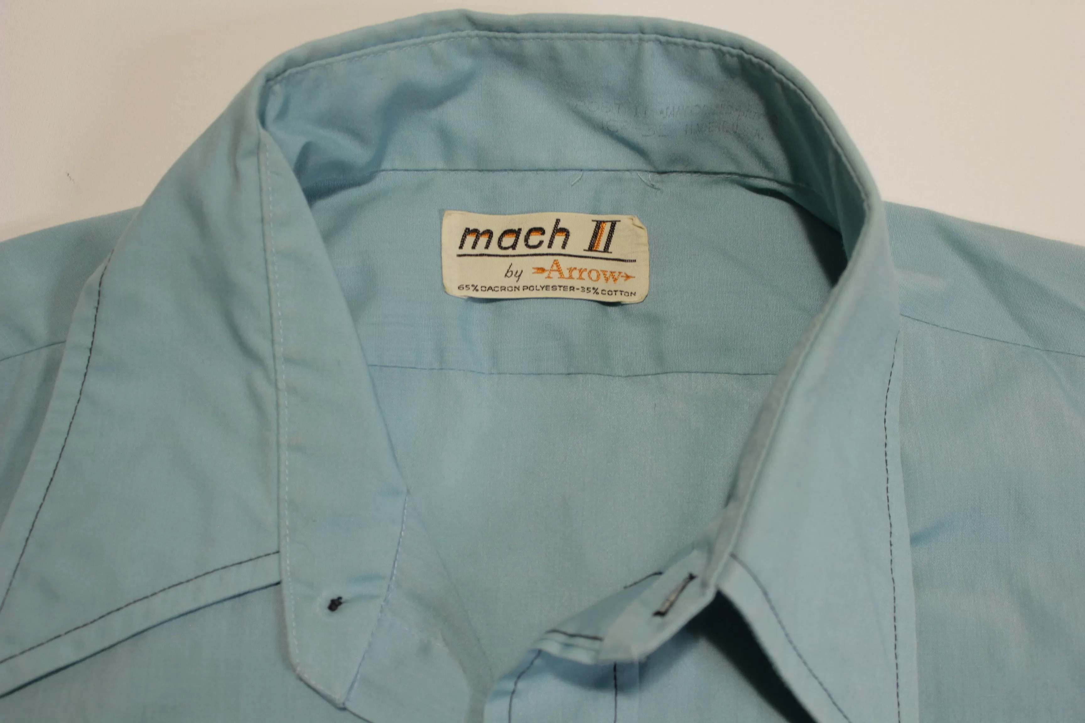 Mach II Arrow Vintage 70's Disco Button Up Shirt