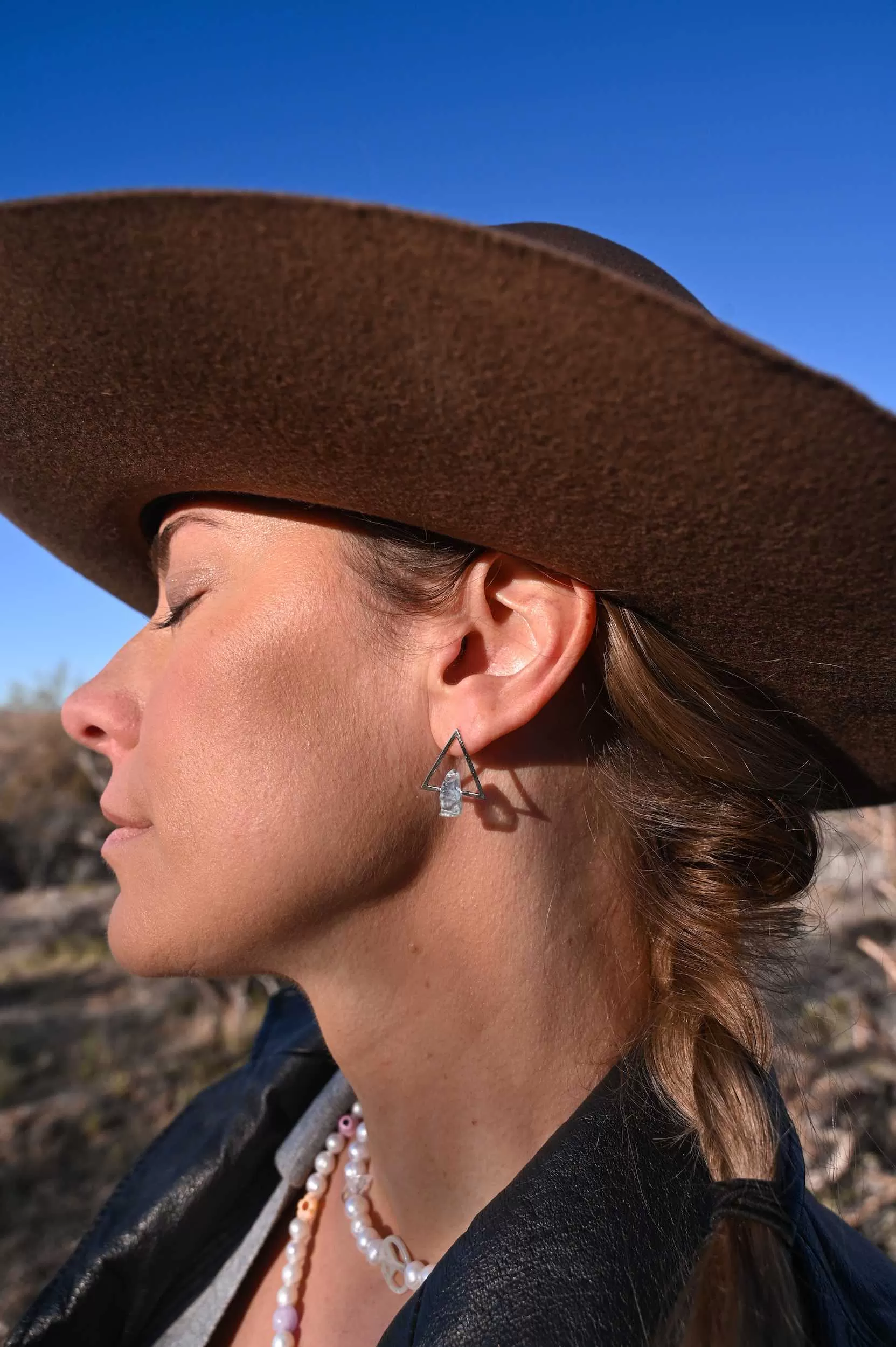 Manifestation Aquamarine Earrings