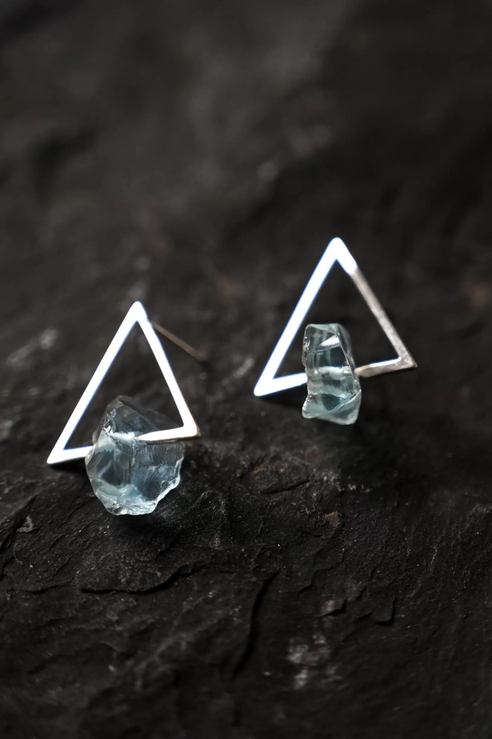 Manifestation Aquamarine Earrings