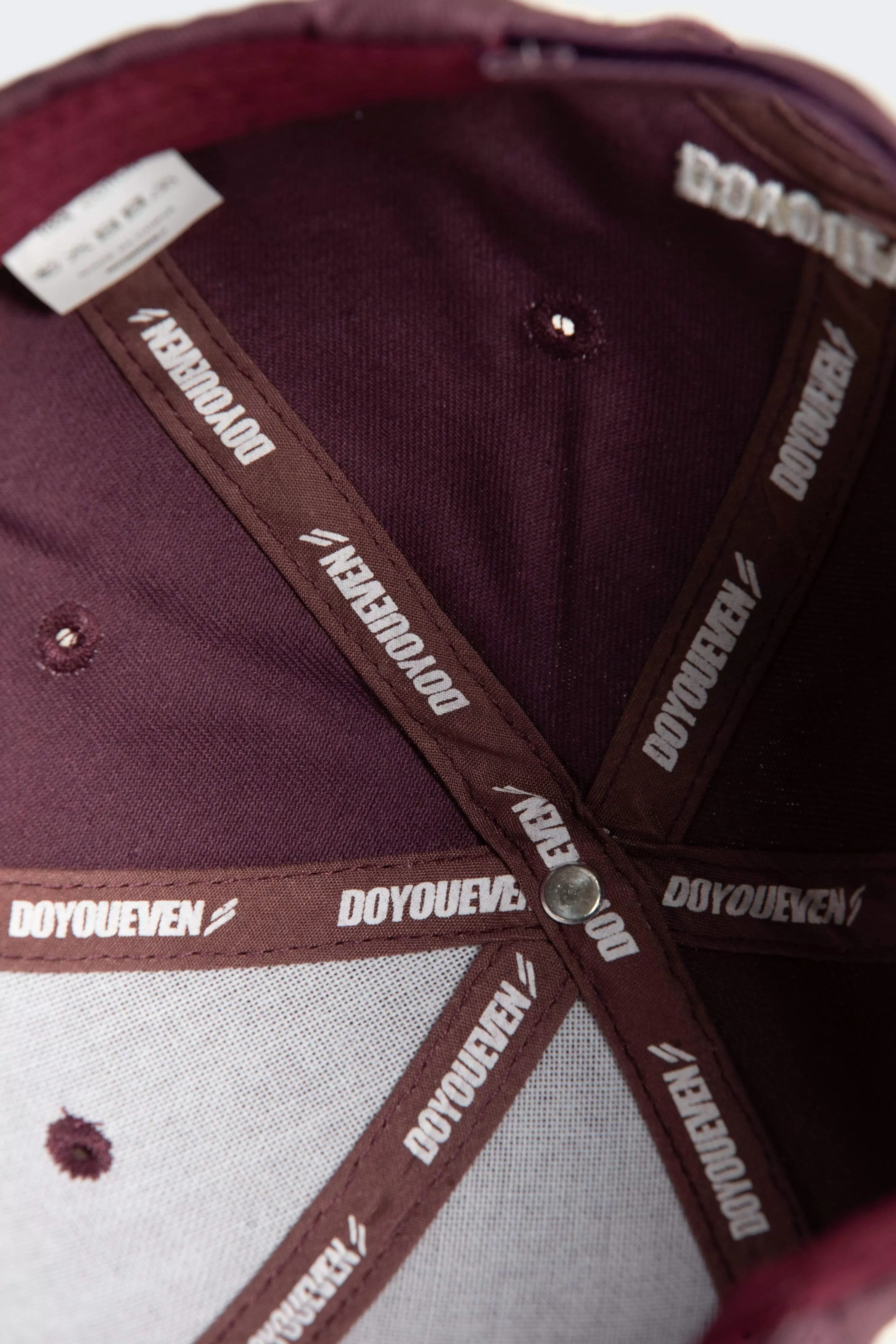 Marked Baseball Cap - Deep Burgundy