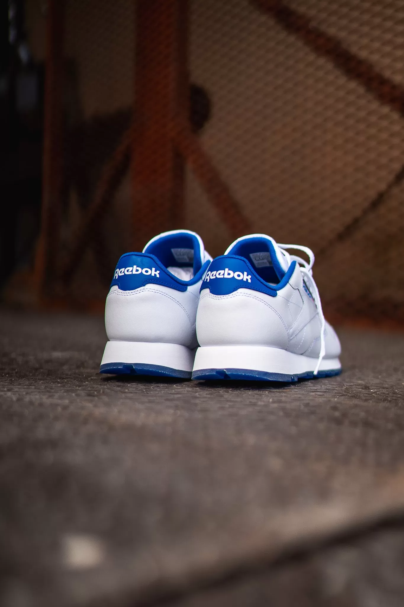 Mens Reebok Classic Leather (White/Blue)