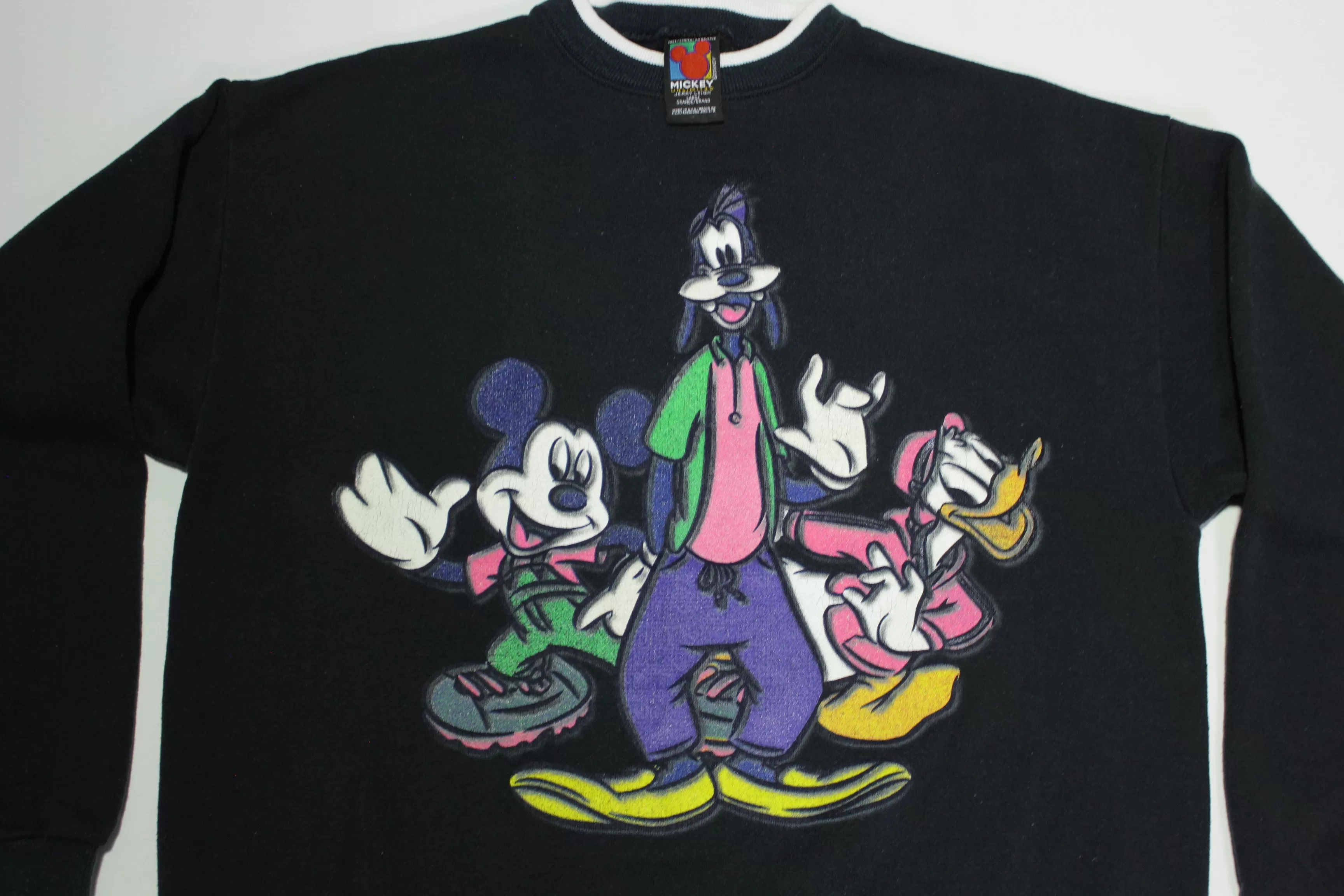 Mickey Mouse Unlimited Vintage 90's Donald Duck Goofy Jerry Leigh Street Sweatshirt