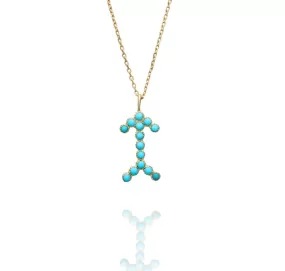 NAYLA SHAMI Turquoise Arrow Necklace