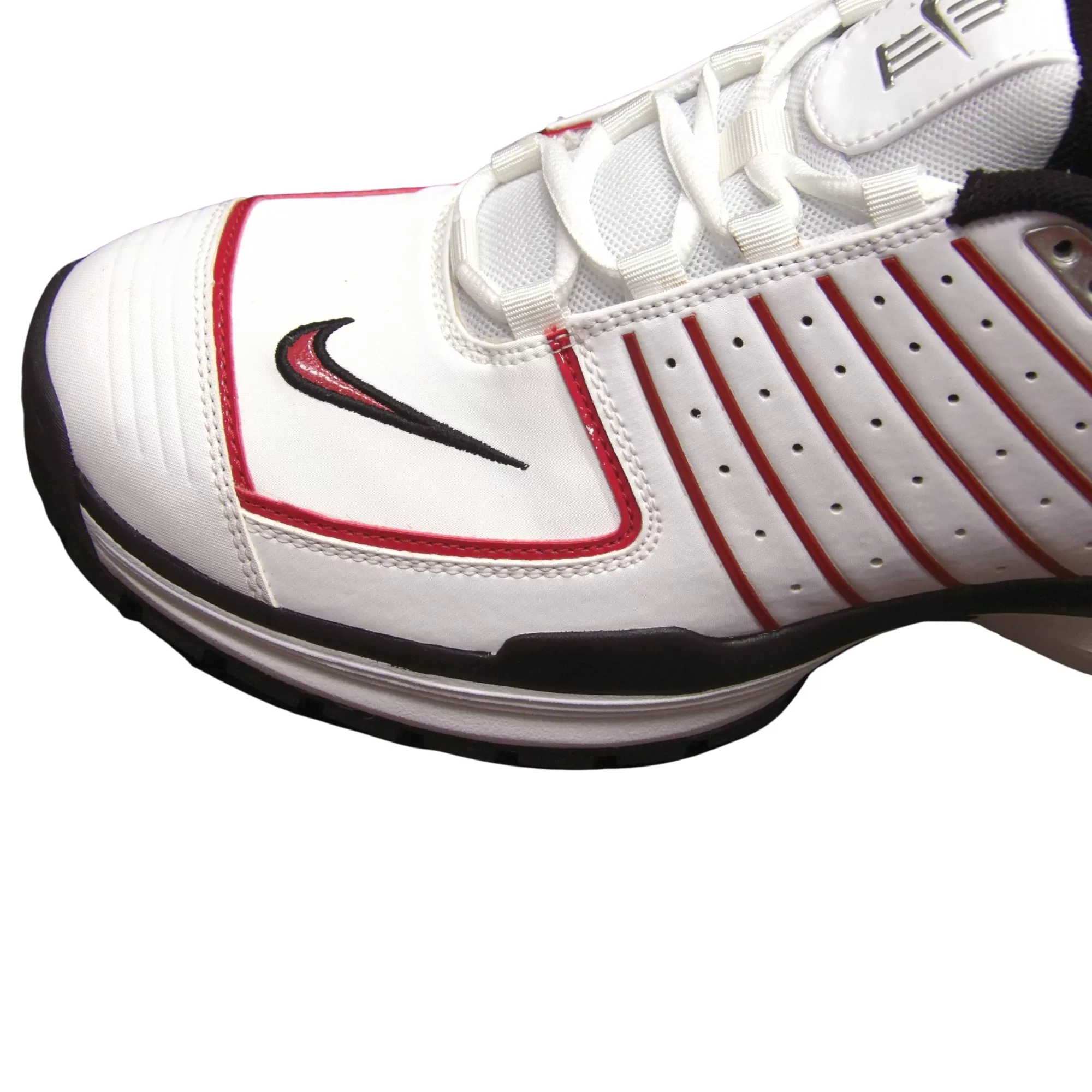 Nike Cricket Shoes, Model Air Max Go - White/Red