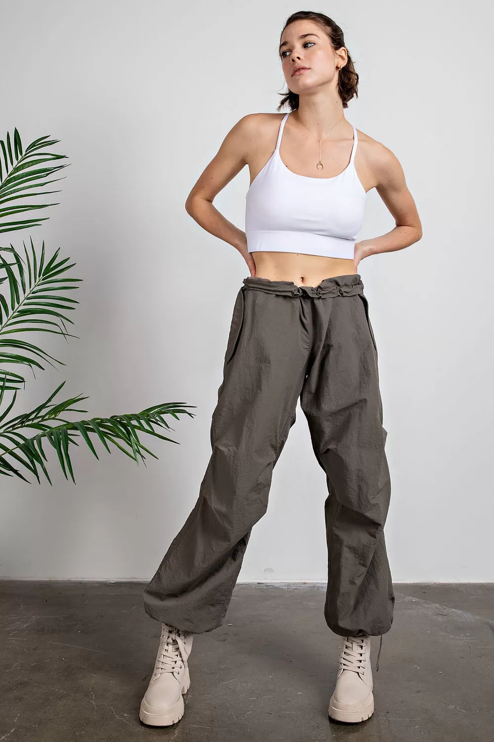 Nylon Parachute Pants