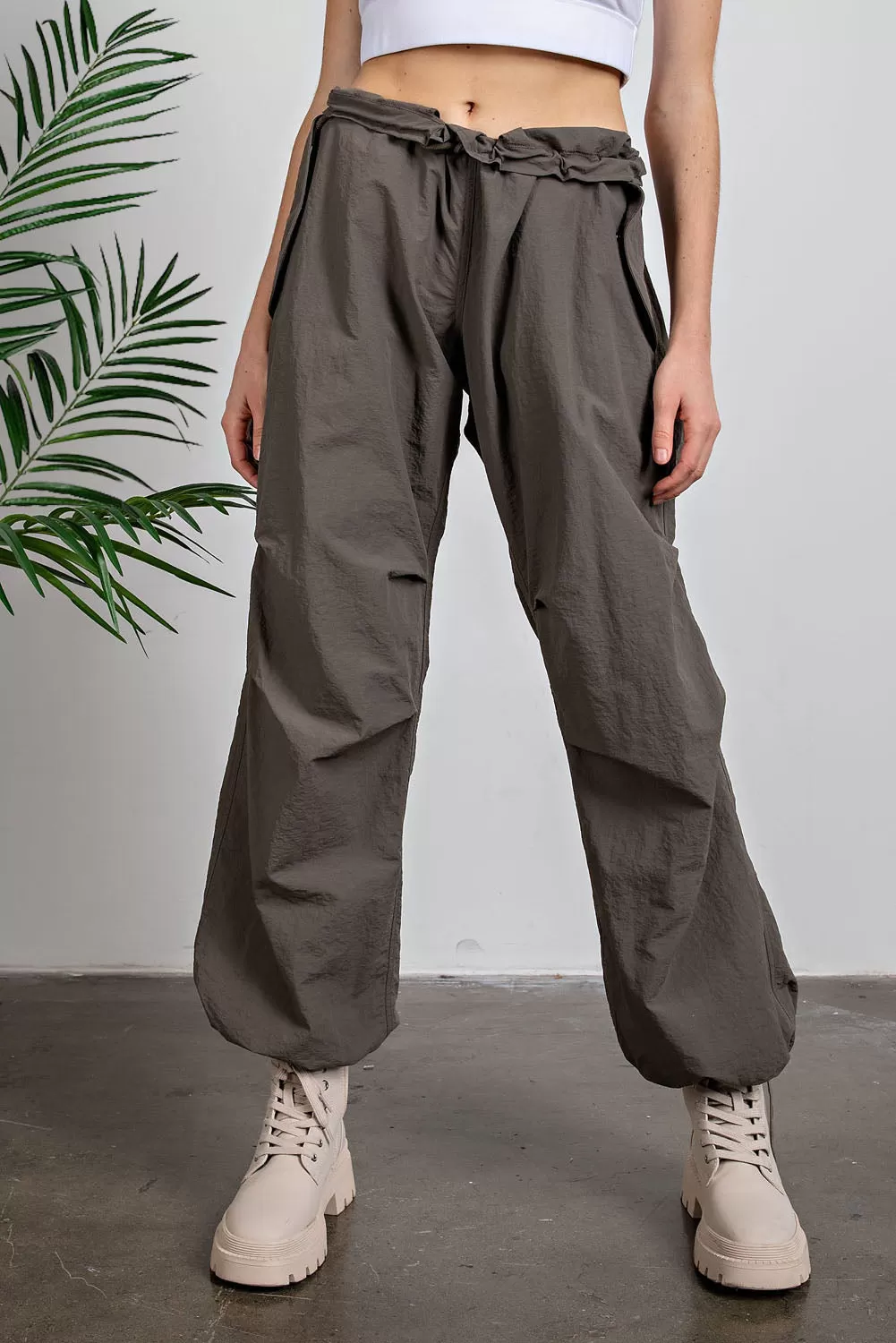 Nylon Parachute Pants