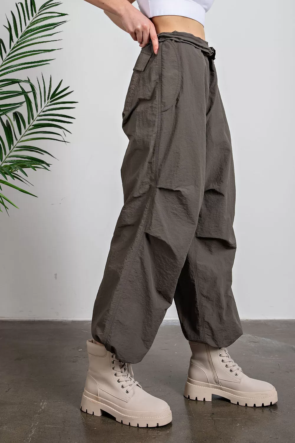 Nylon Parachute Pants