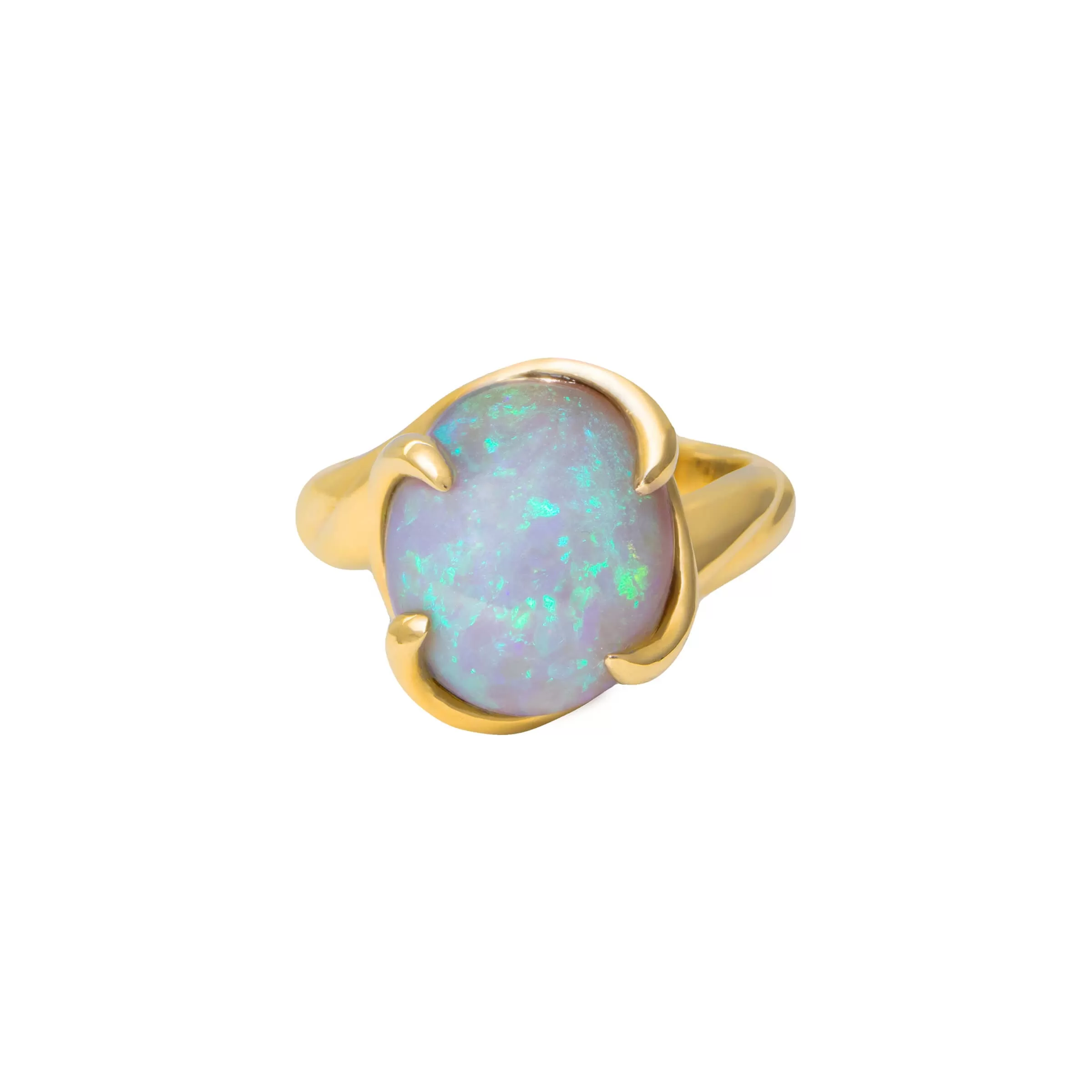 Ocean Waves Opal Ring