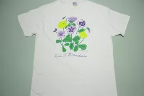 Pansy Viola x Wittrockiana Vintage 1994 Summerfield Designs Flower T-Shirt