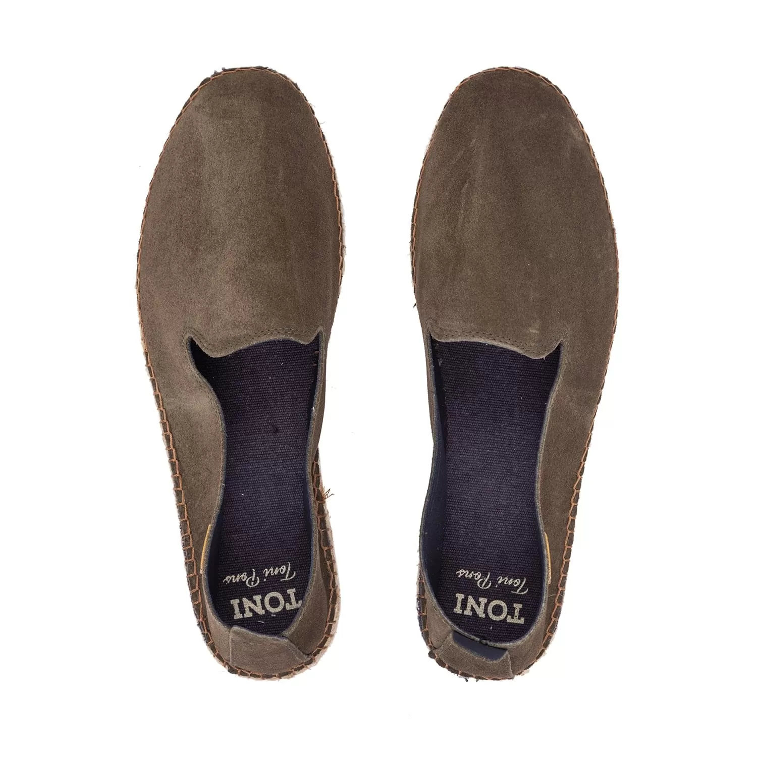 Plain Suede Leather Espadrilles for Men - Dan-SE