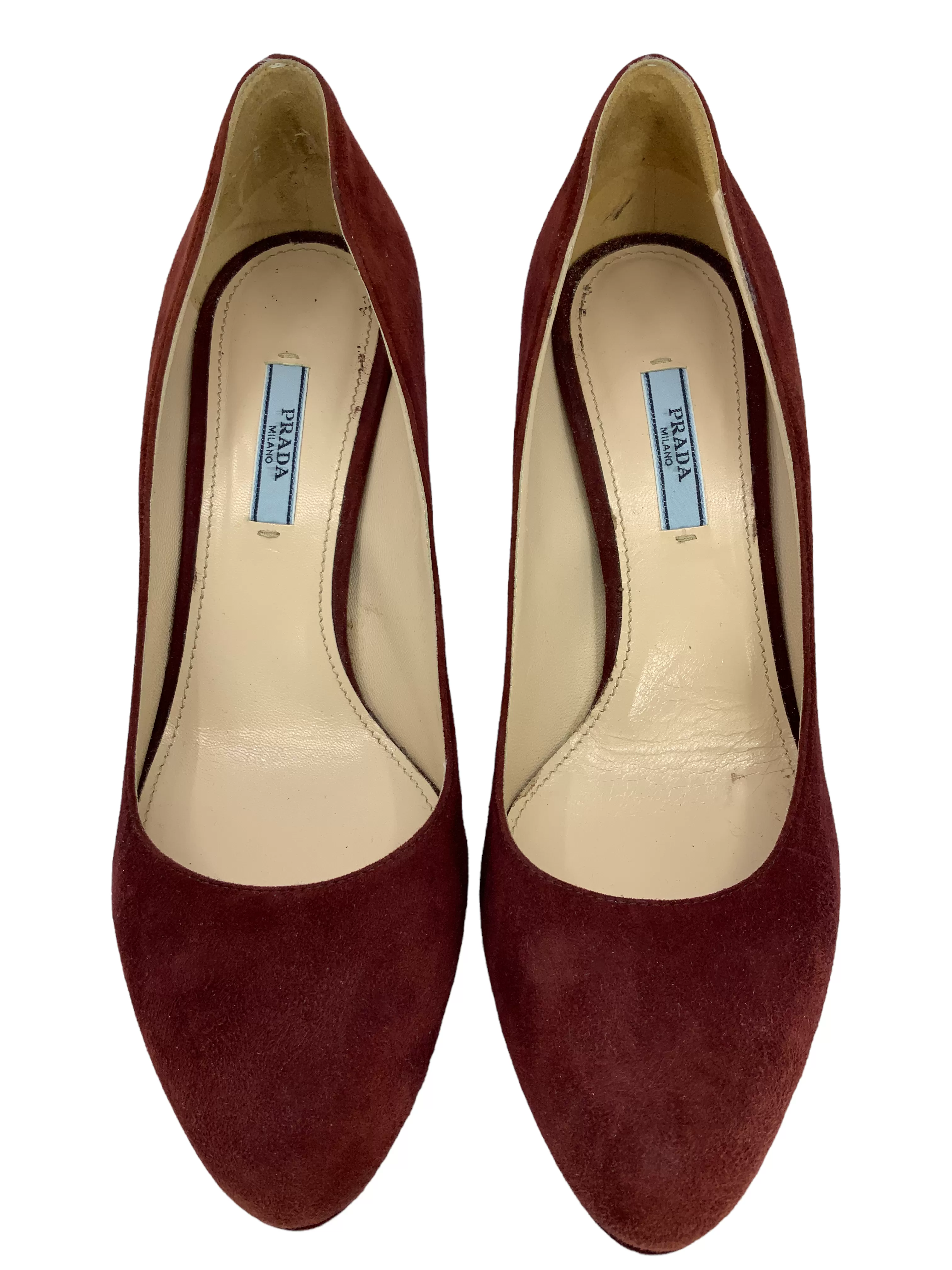 PRADA Suede Platform Pumps Size 10