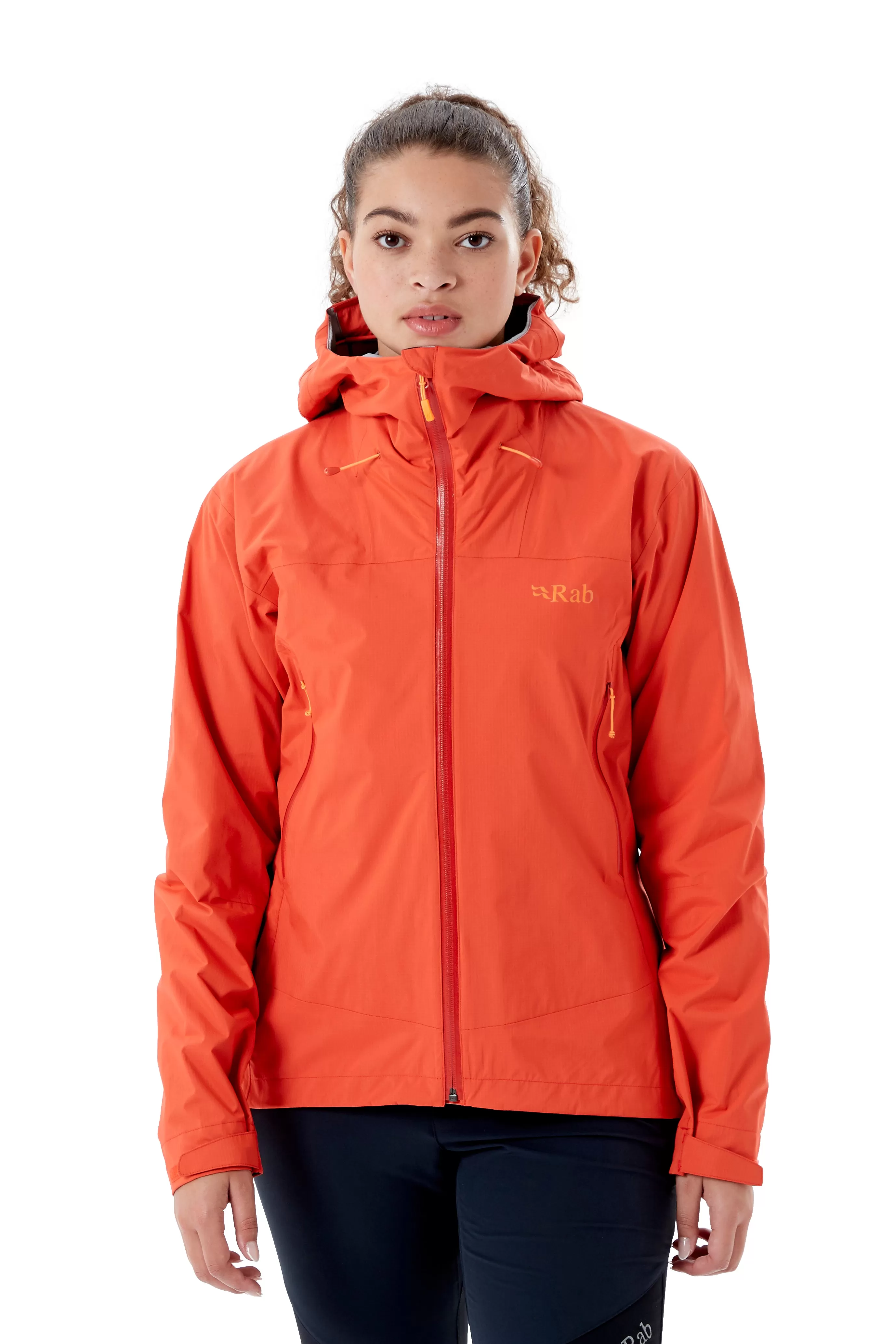 Rab Women's Downpour Plus 2.0 Waterproof Jacket (Red Grapefruit)